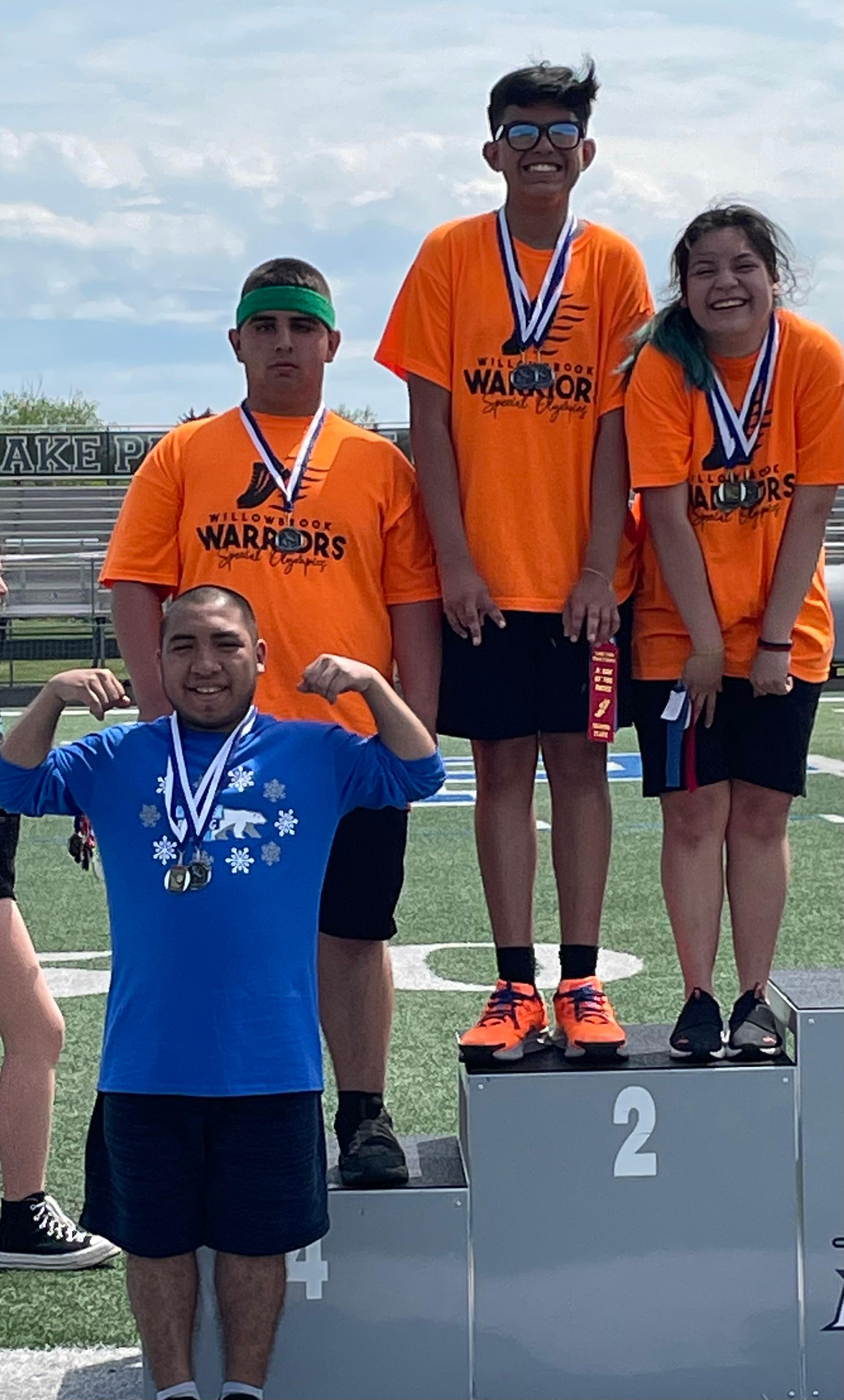 Addison Trail and Willowbrook students compete in Special Olympics track invite