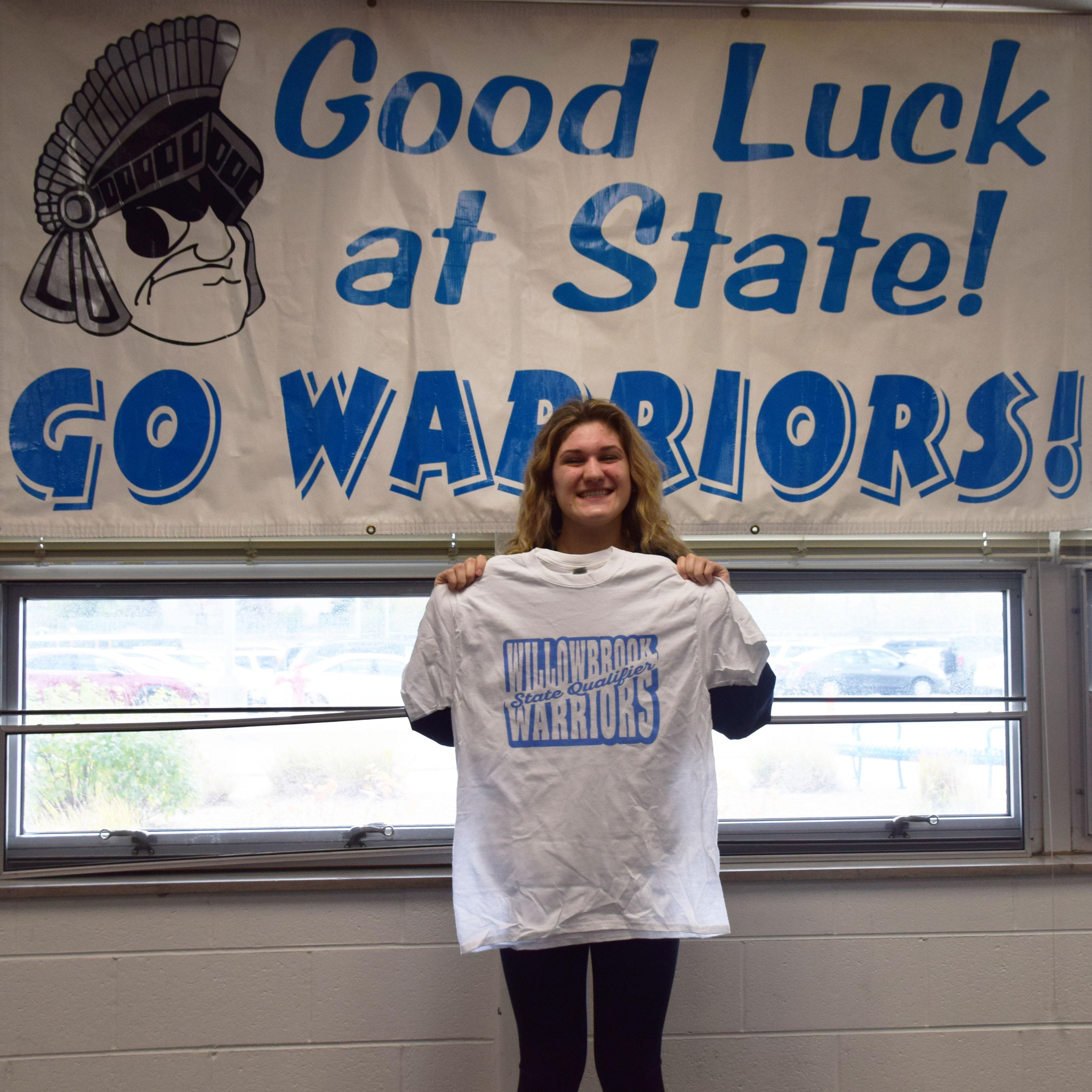Willowbrook hosts State send-off celebration for member of Addison Trail-Willowbrook Girls Swimming Team