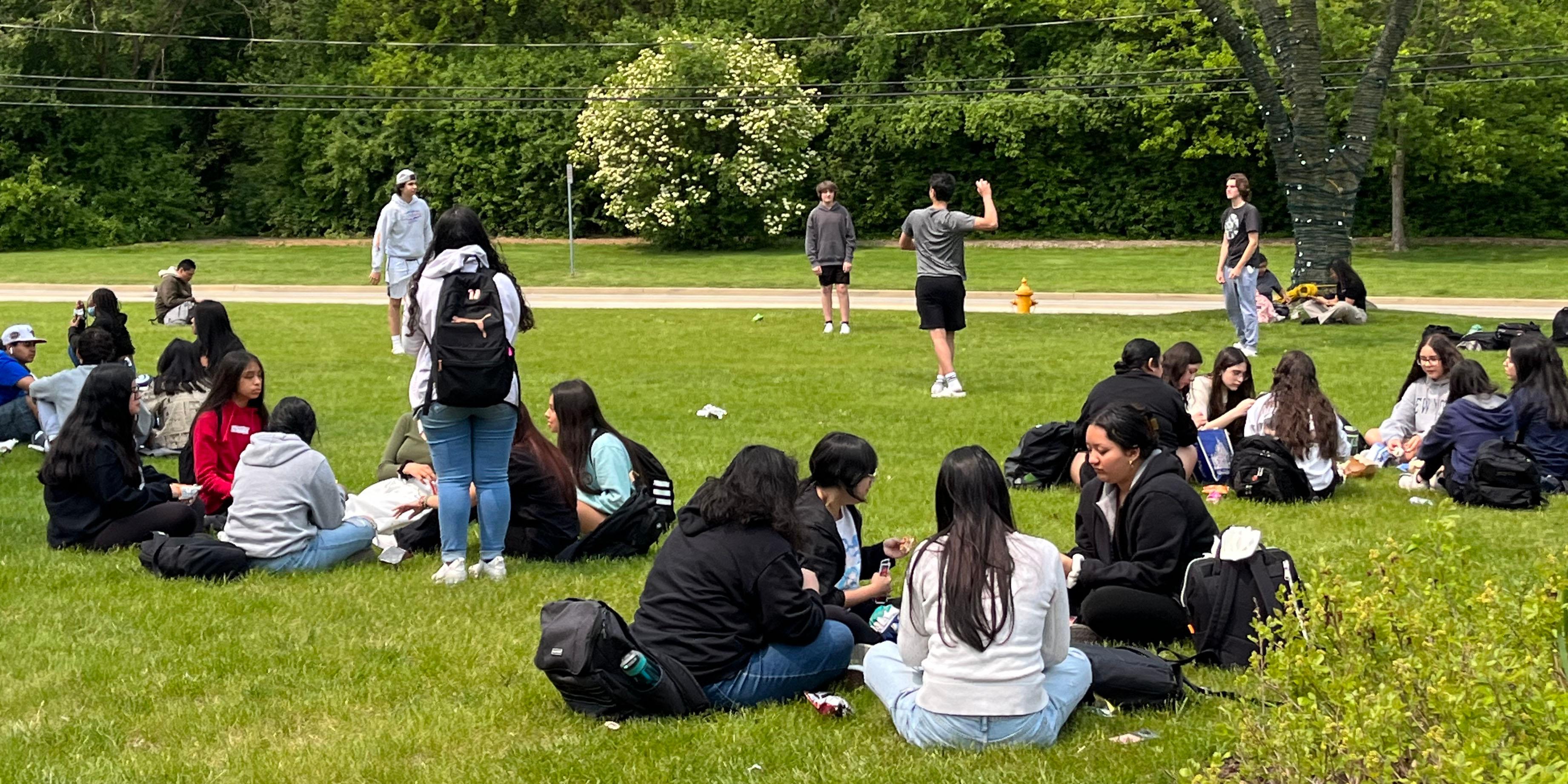 Addison Trail PBIS team hosts annual end-of-year barbecue 