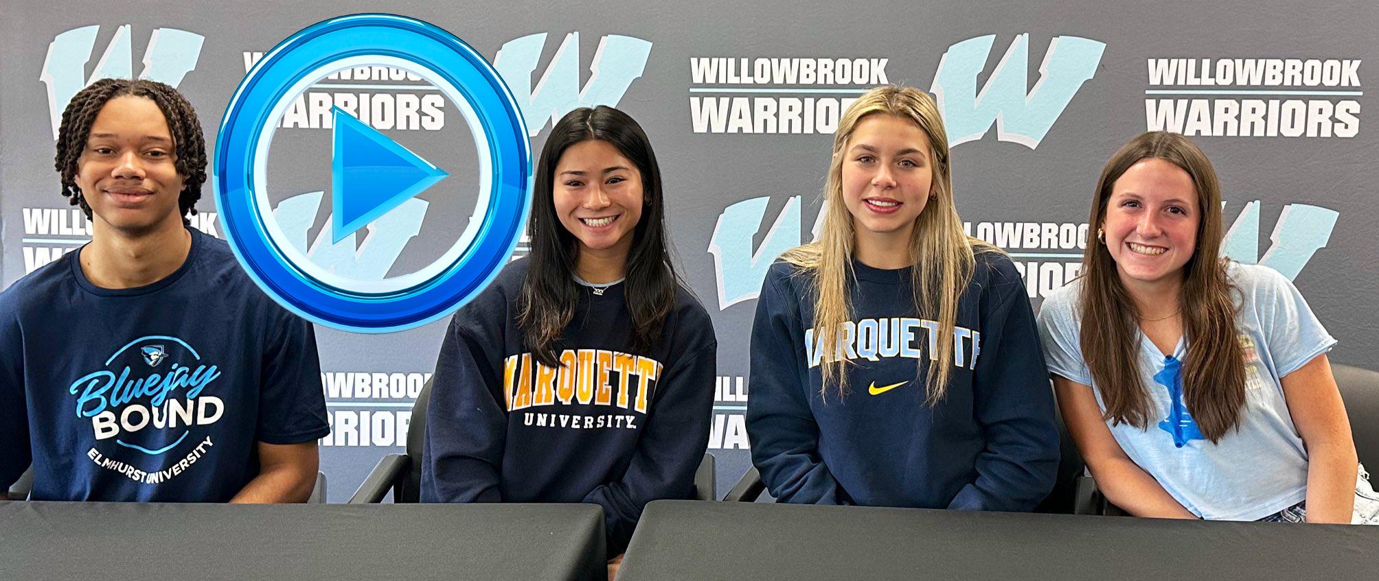 Willowbrook hosts College Signing Day for four seniors