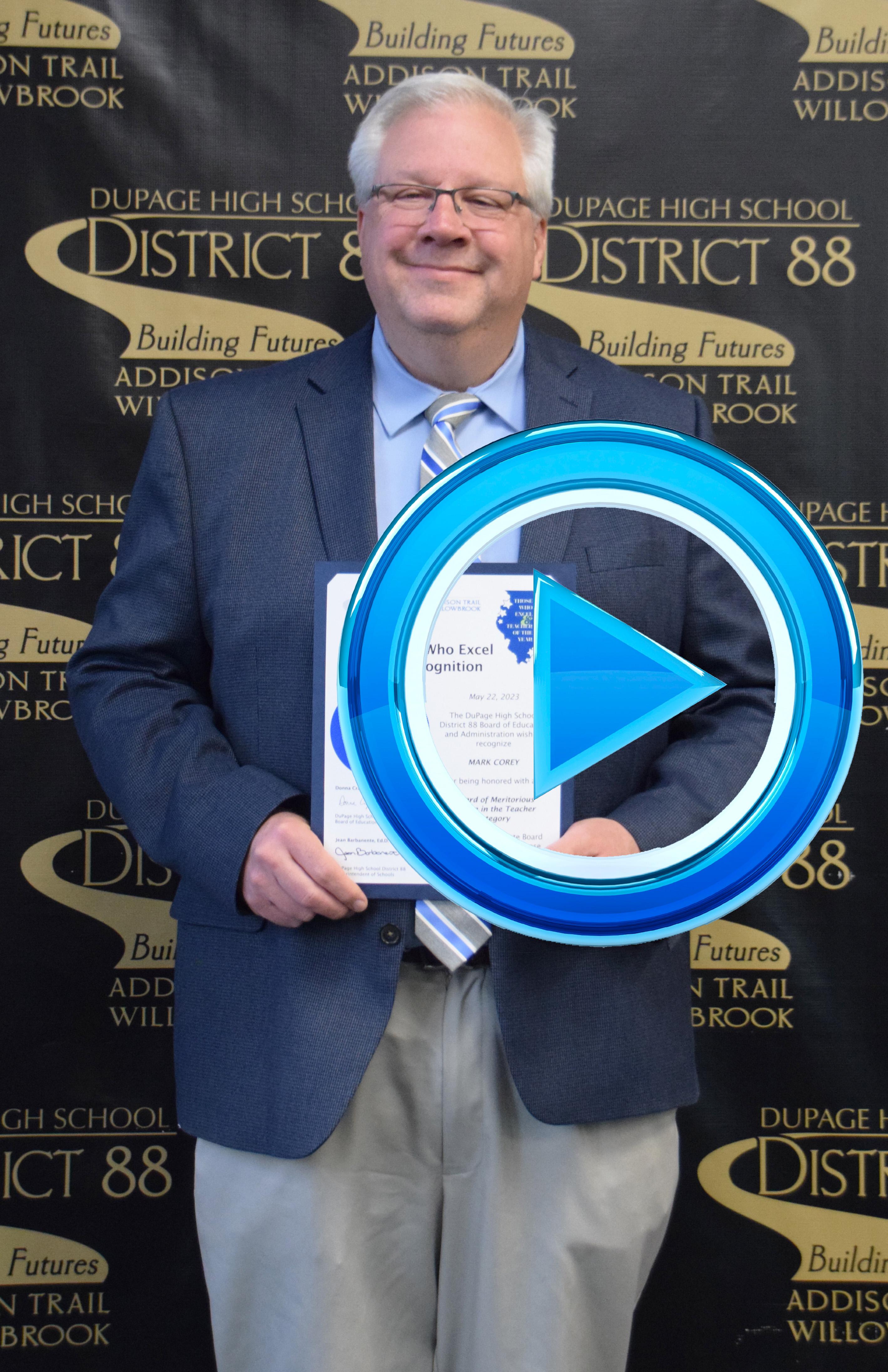 Addison Trail Music Department Head honored with ISBE Those Who Excel award