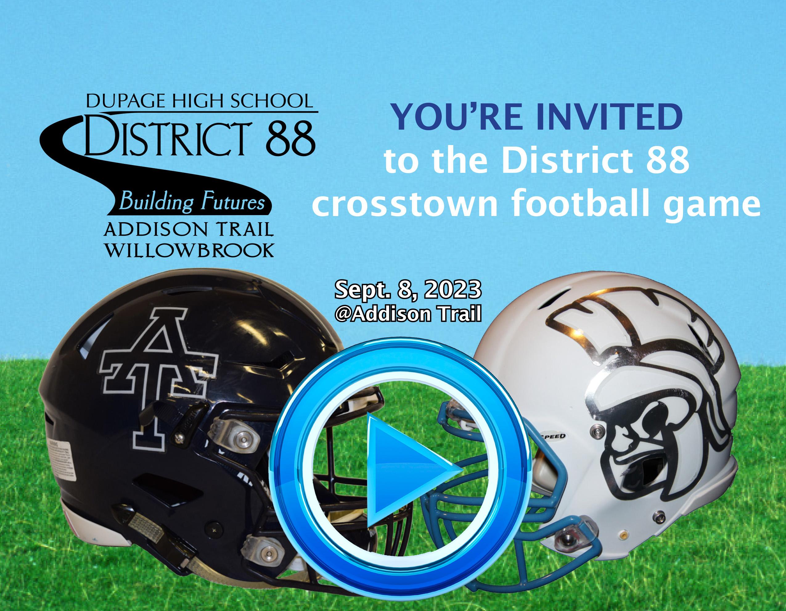 District 88 recognizes community leaders, first responders and veterans during crosstown football game 