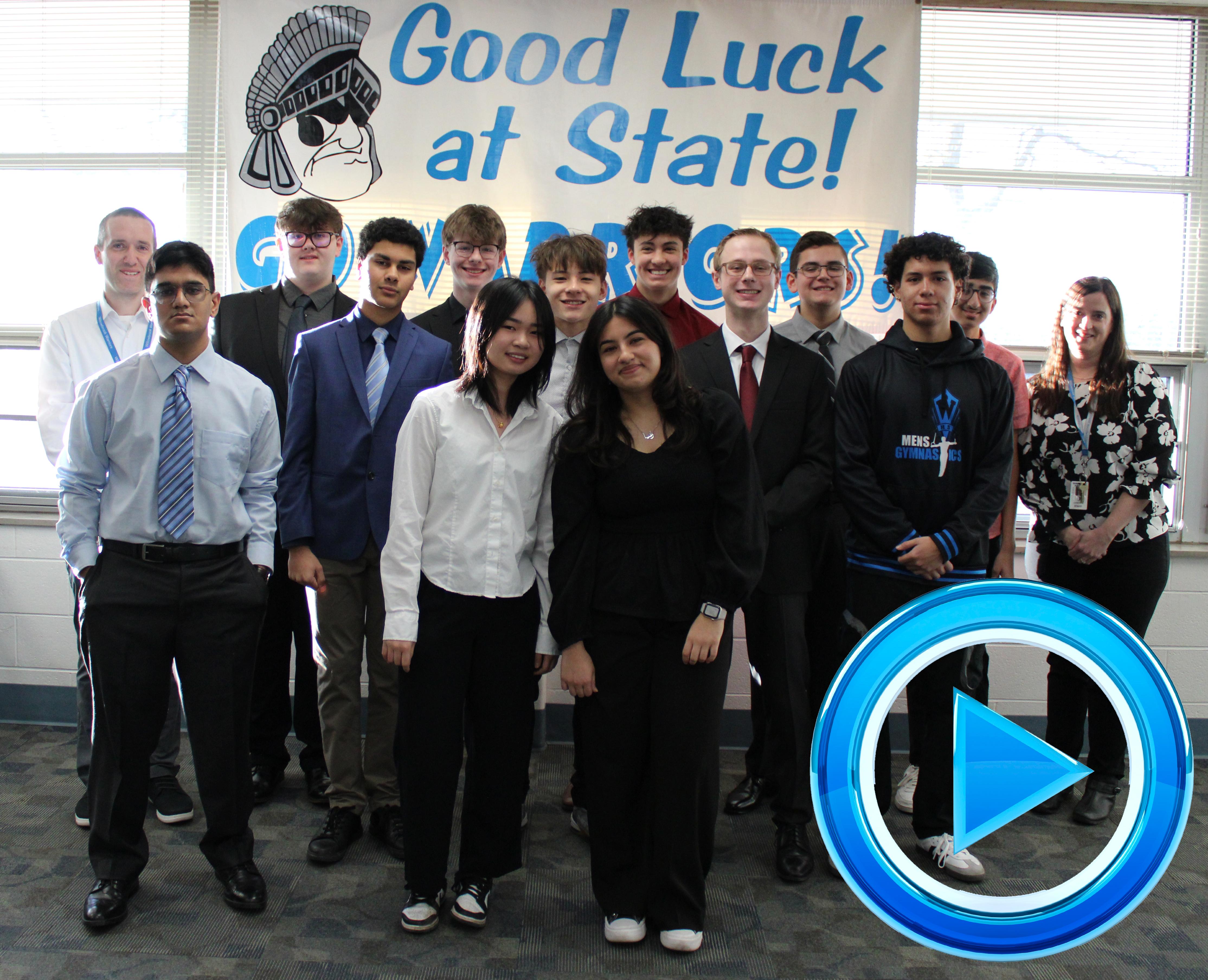 Willowbrook hosts State send-off celebration for 14 members of DECA Team