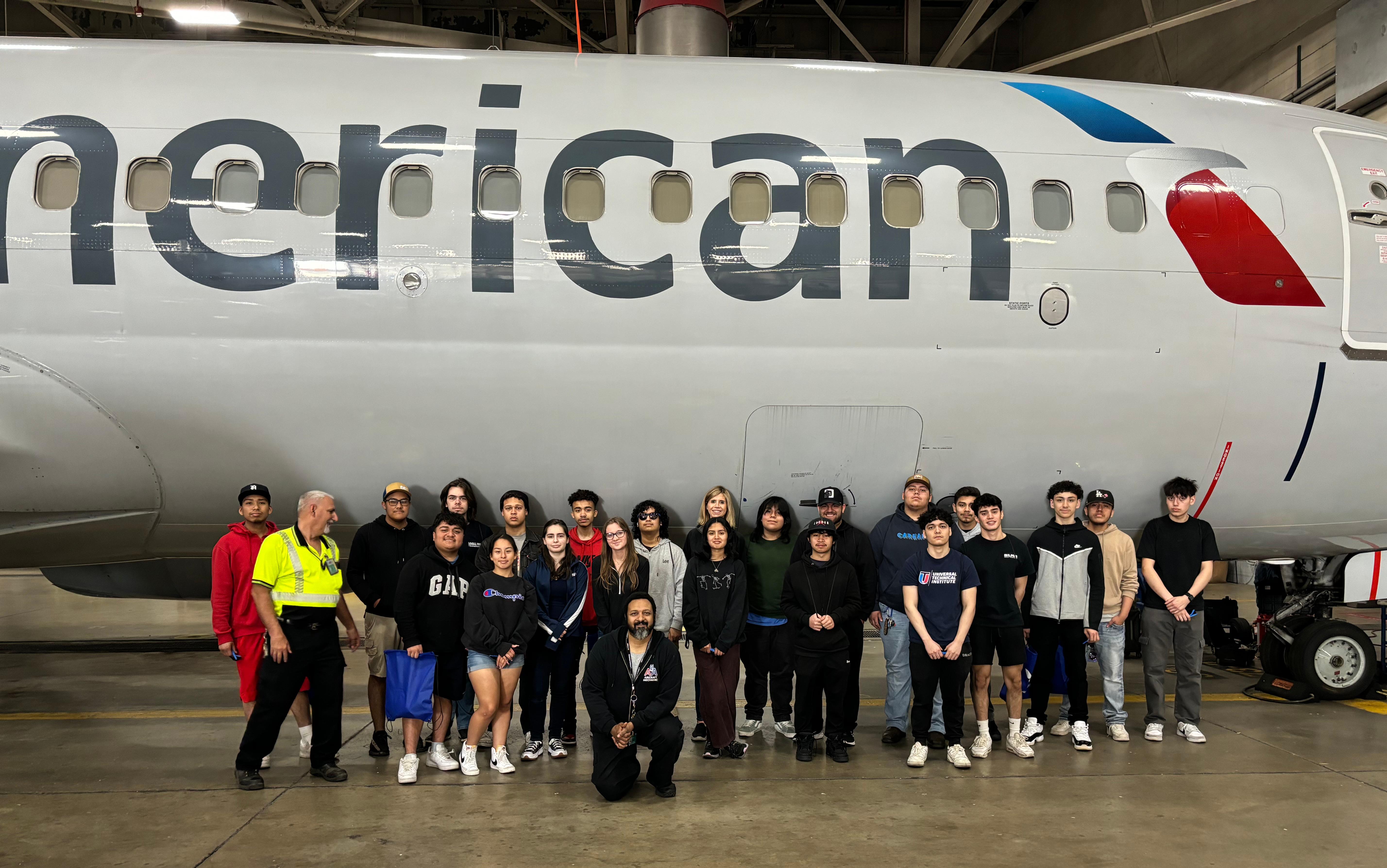 Addison Trail students participate in aviation career pathway field trip