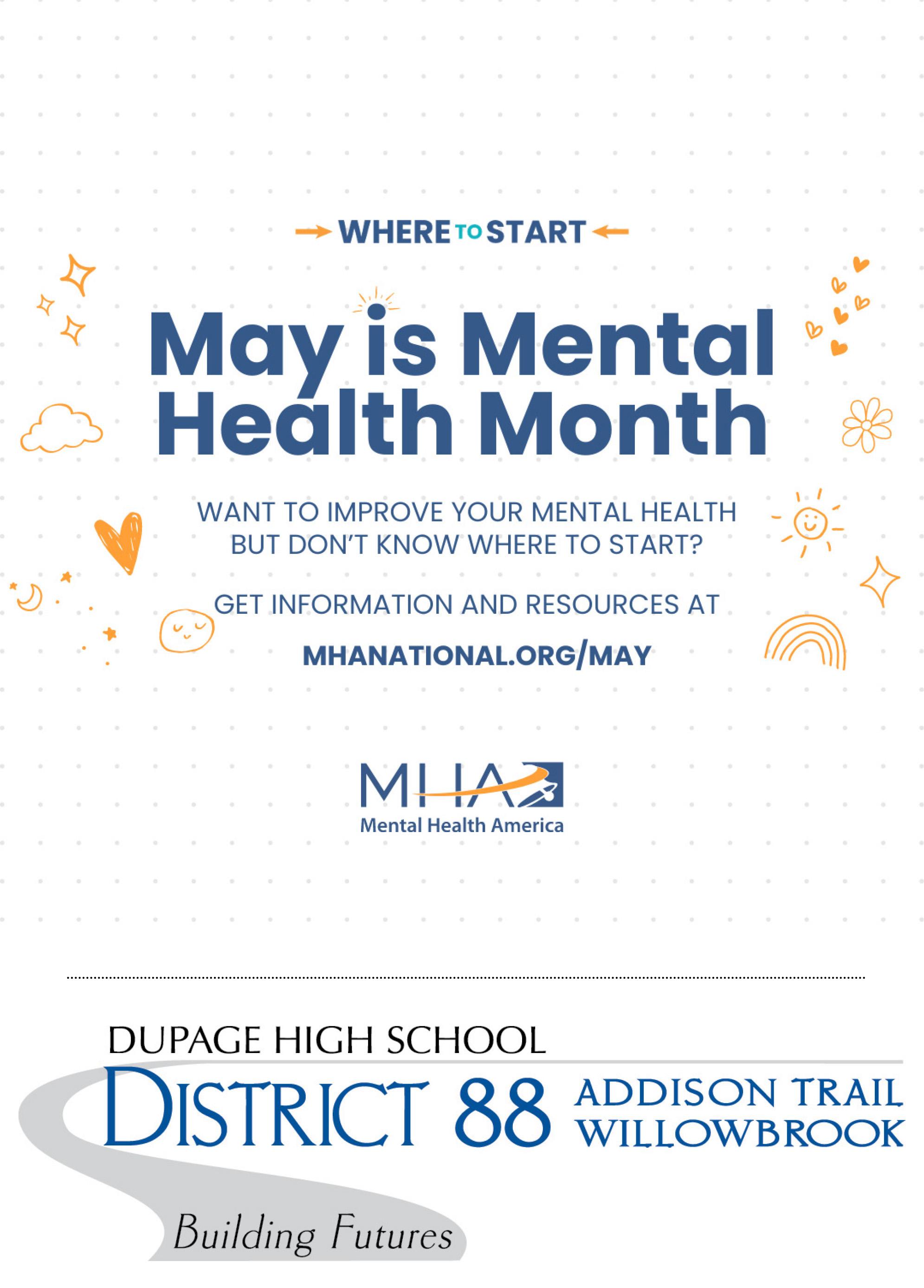 District 88 recognizes Mental Health Month
