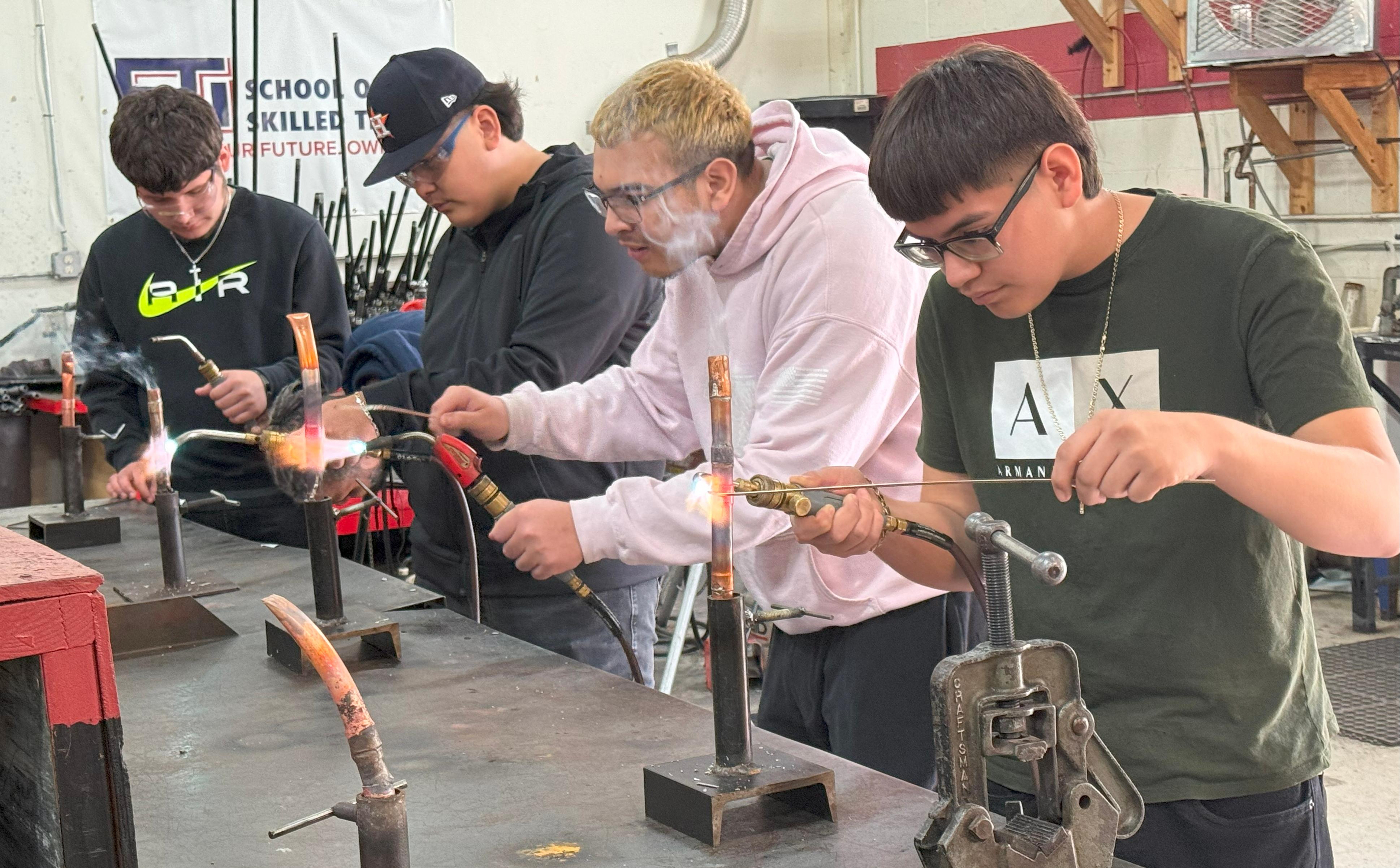 Addison Trail students participate in career-exploration experience at ETI School of Skilled Trade