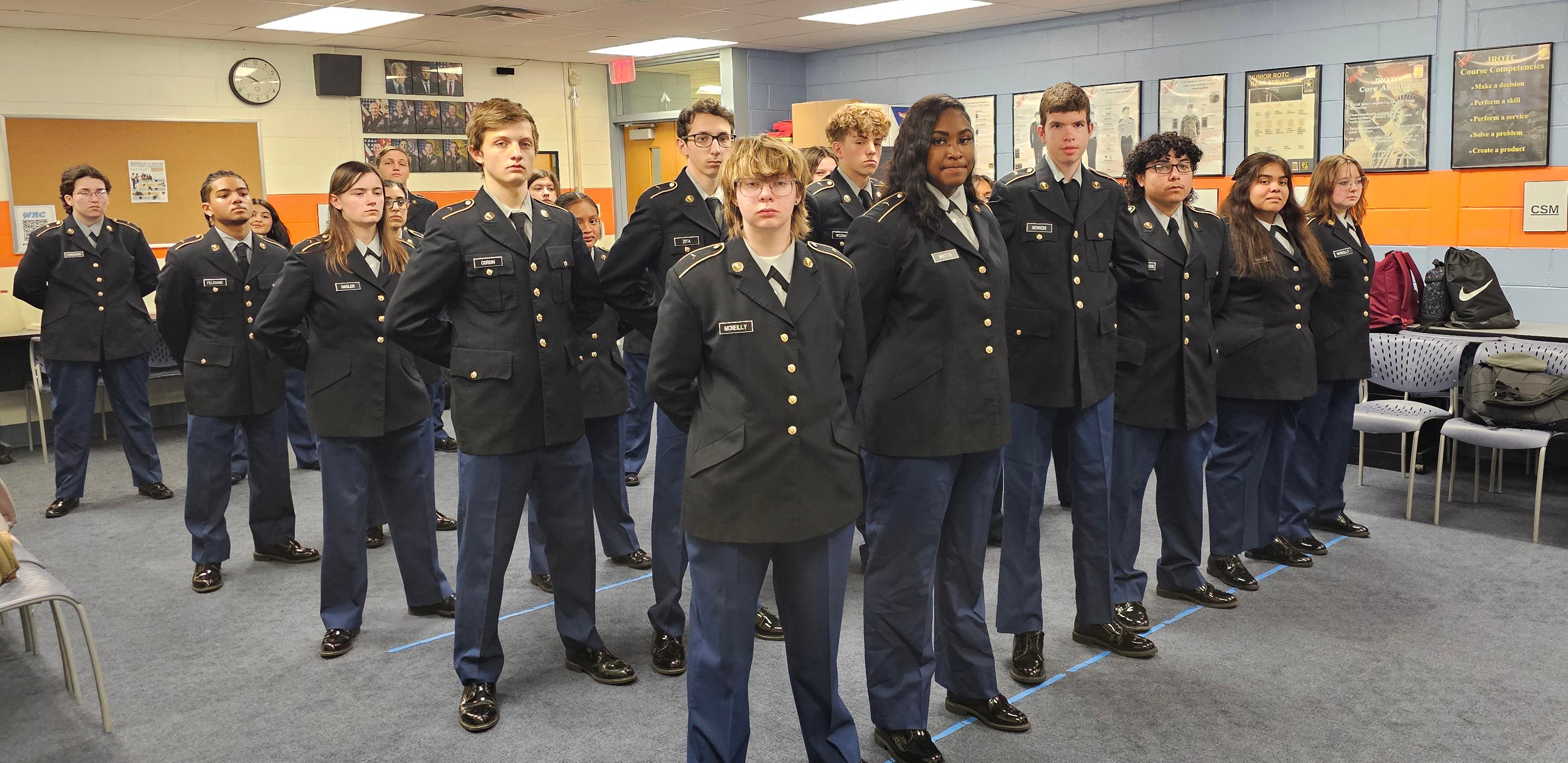 Willowbrook’s U.S. Army Junior Reserve Officers’ Training Corps (JROTC) program hosts end-of-year awards ceremony