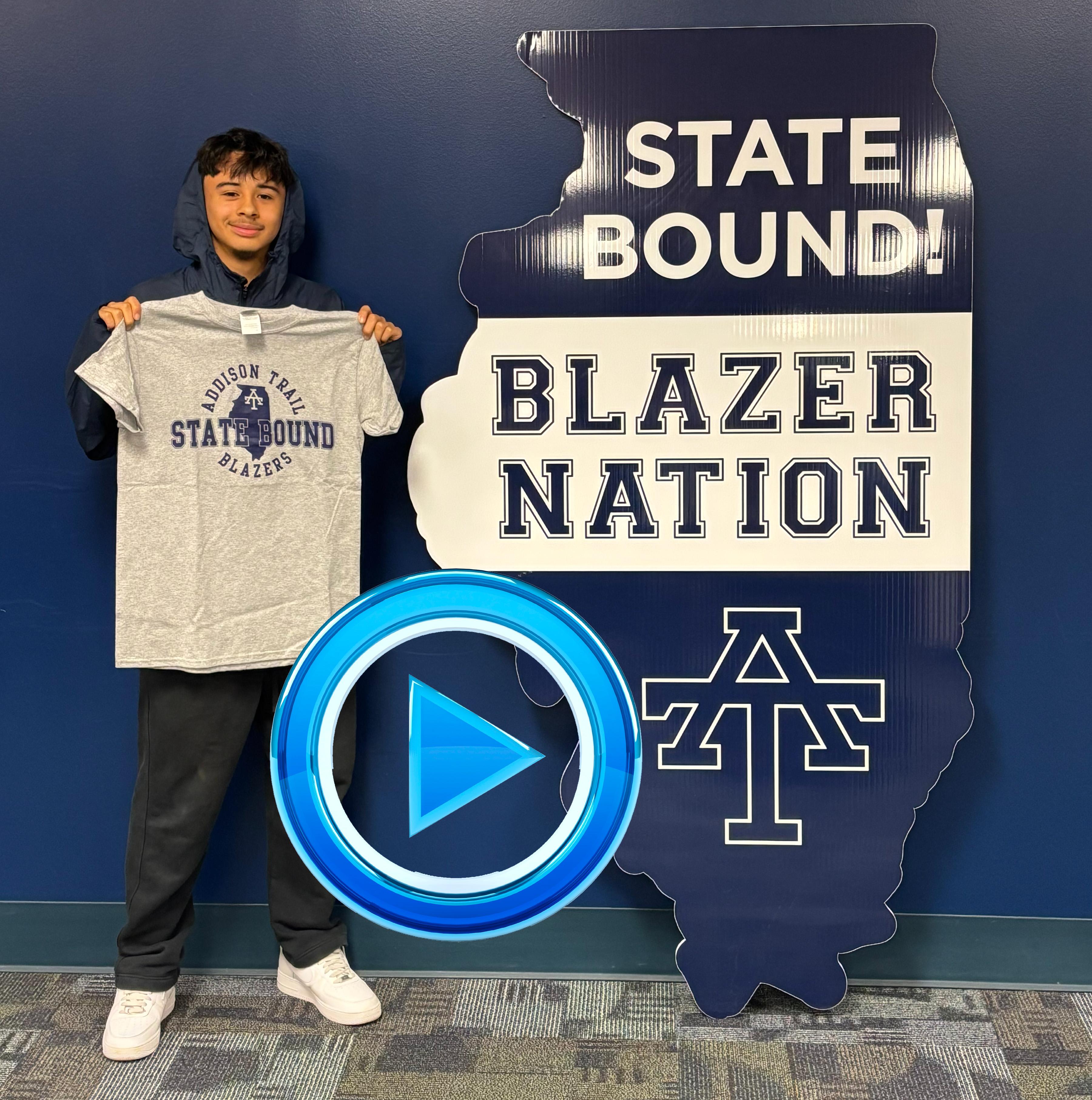 Addison Trail hosts State send-off celebration for member of Boys Cross-Country Team