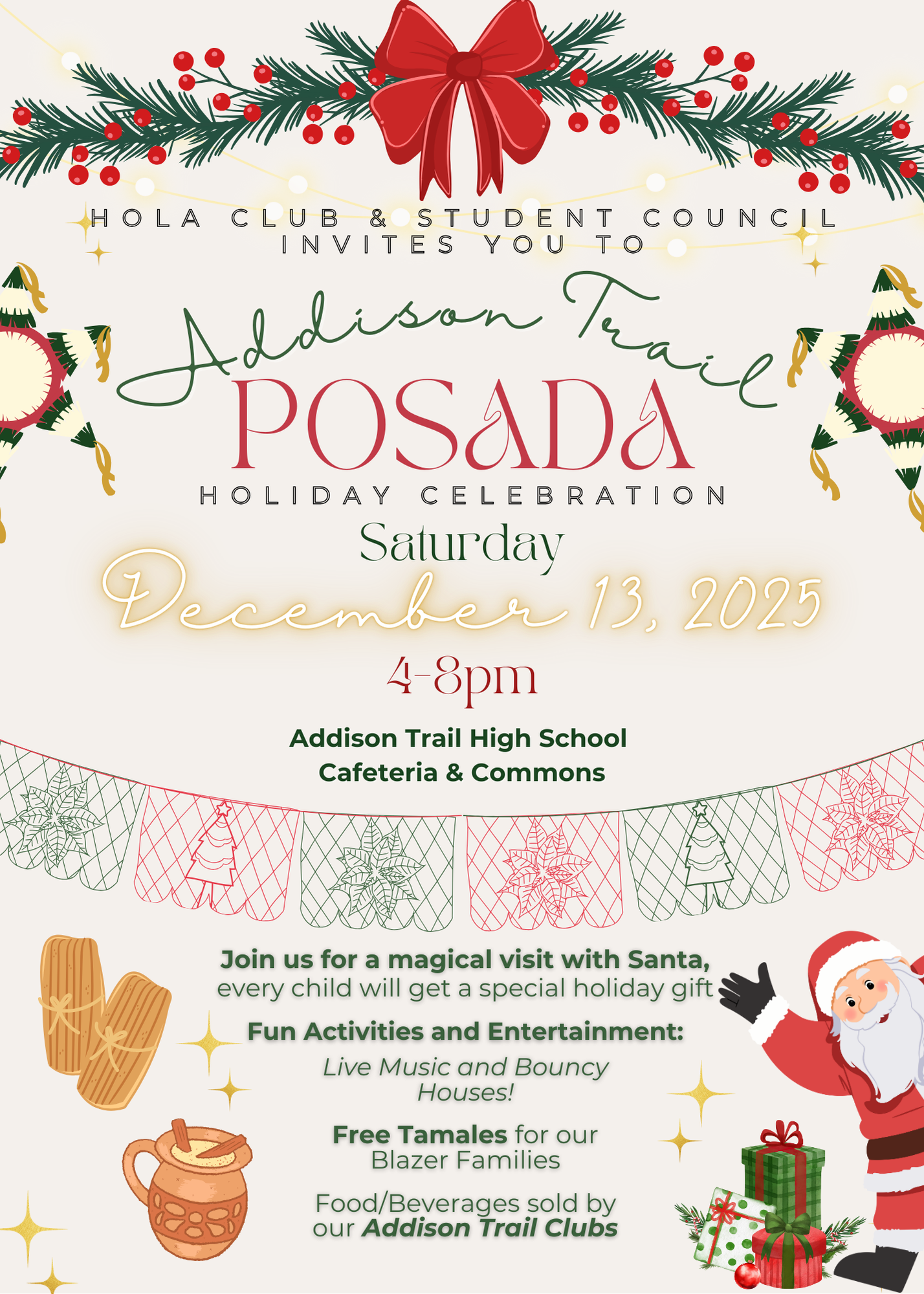 You're invited to attend Addison Trail's Posada holiday celebration on Dec. 13