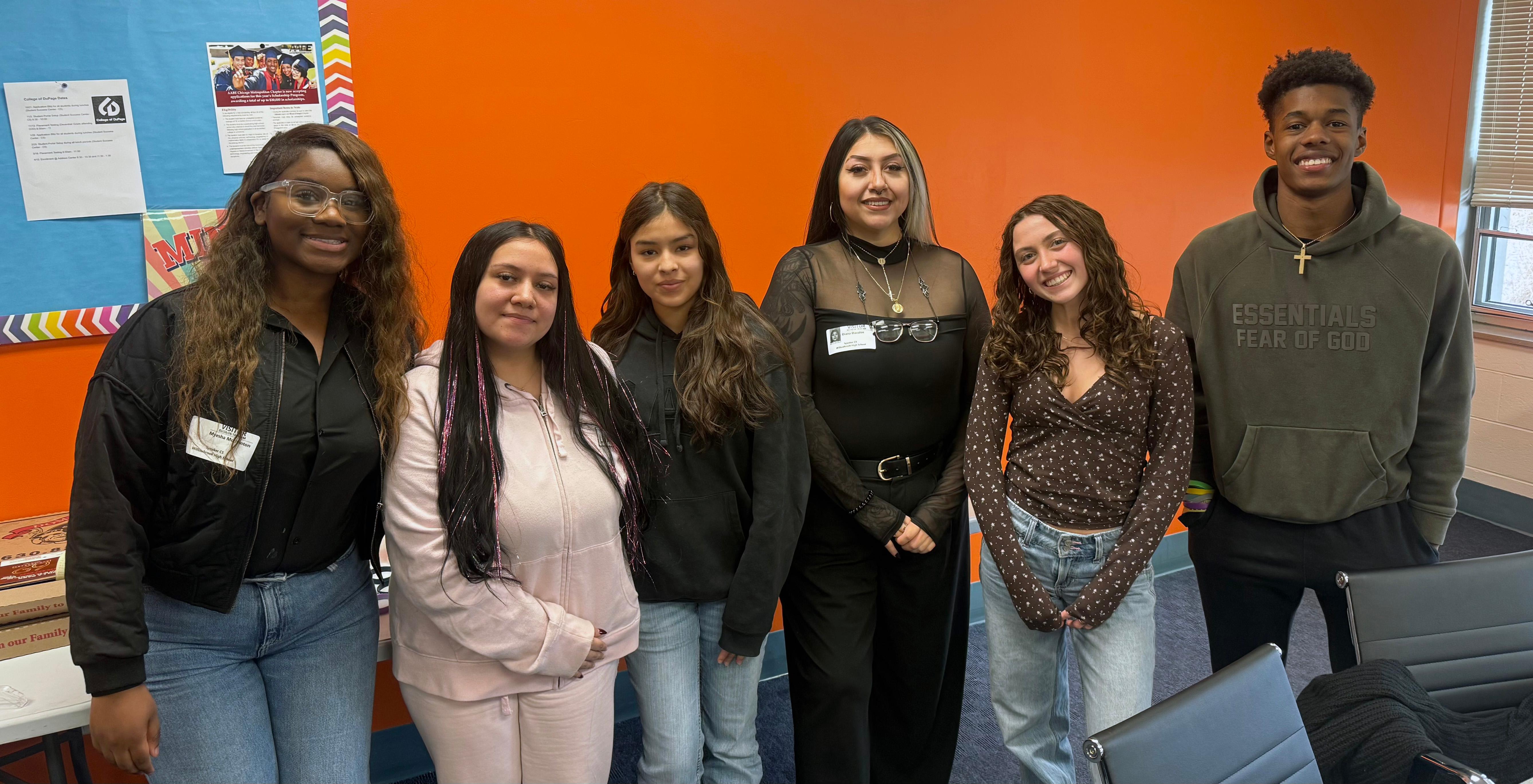 Willowbrook students participate in ‘Pizza with a Professional’ career-exploration experience