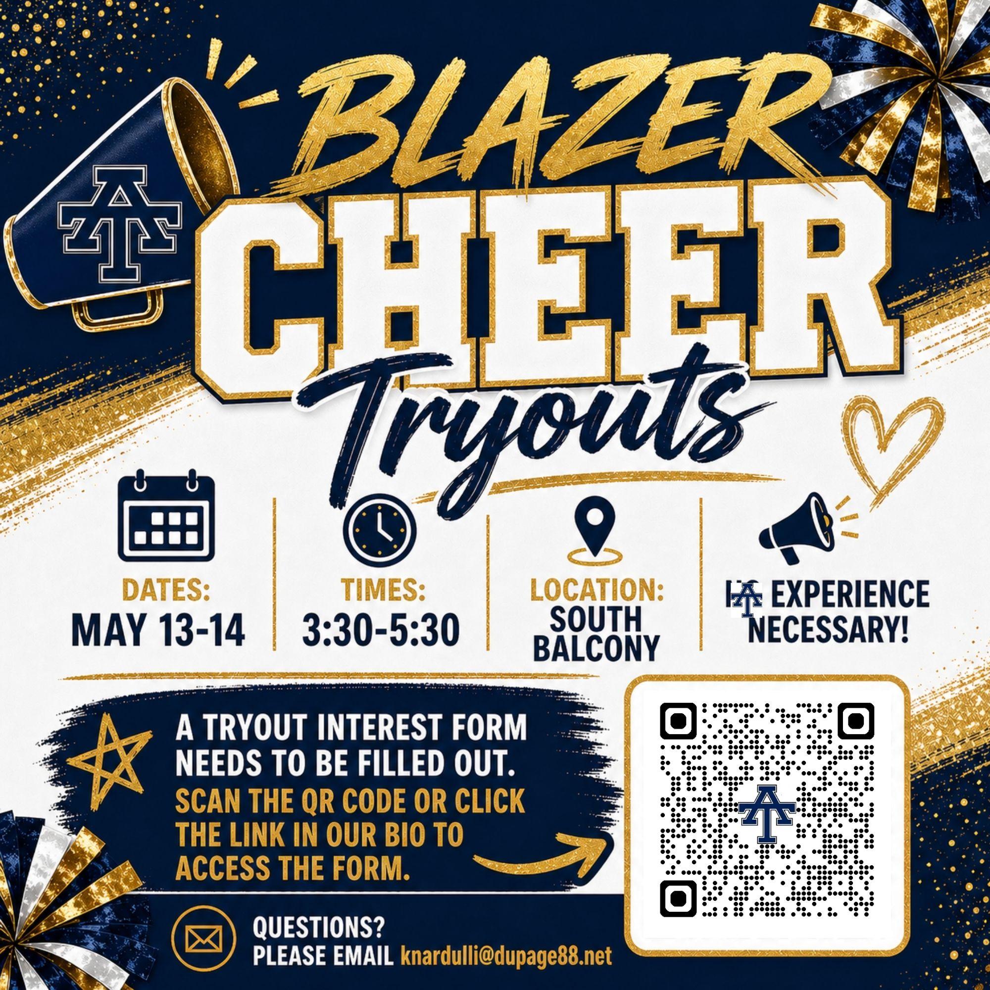 Addison Trail Cheer Team to host tryouts for 2026-27 school year