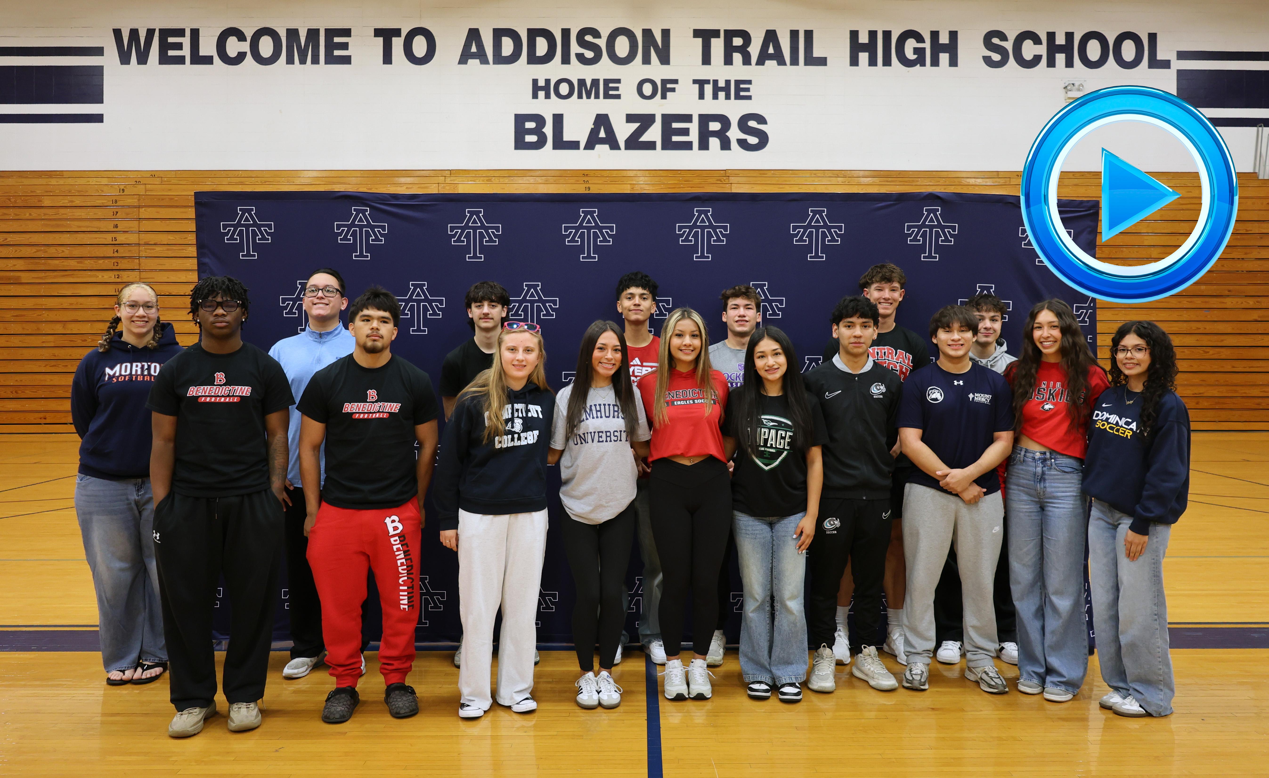 Addison Trail hosts College Signing Day for 18 seniors