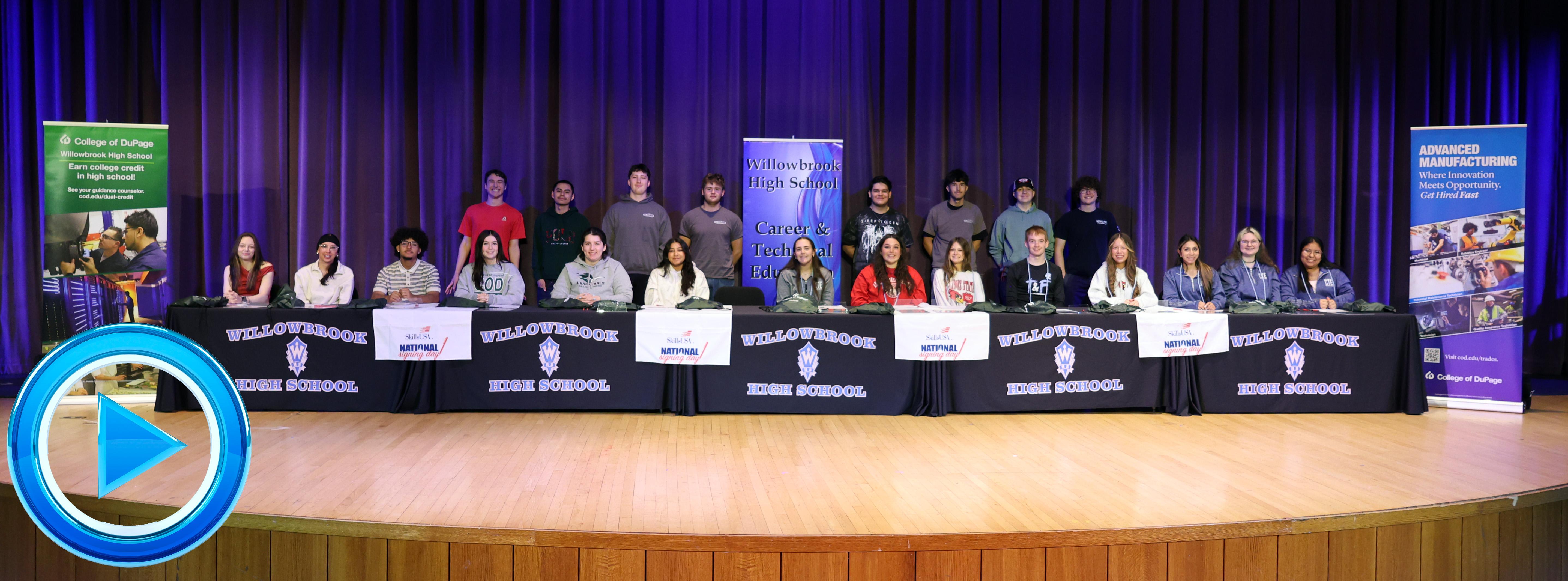 Willowbrook hosts vocational signing day for students who plan to pursue careers in skilled trades and education field