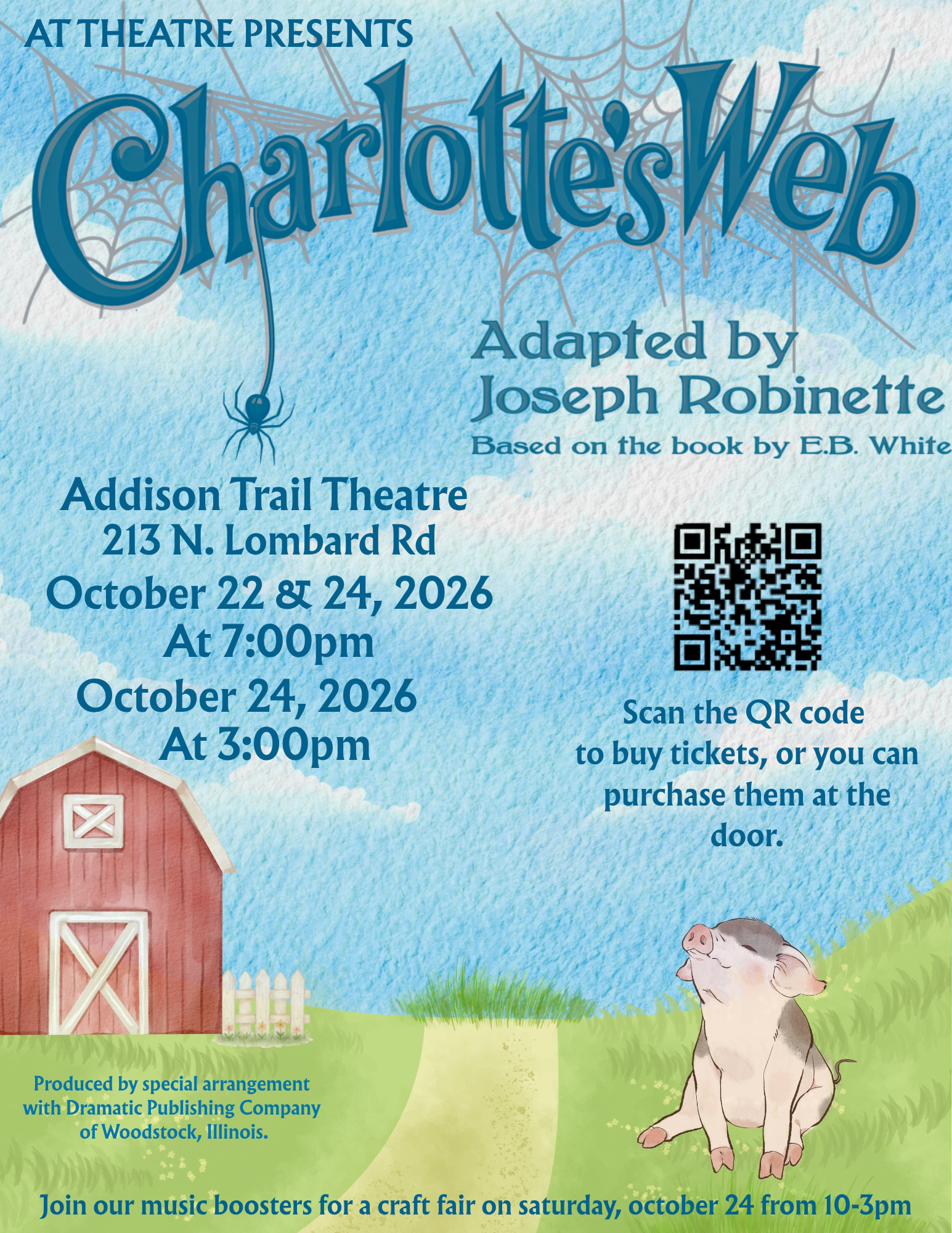 Addison Trail to present fall play, 'Charlotte’s Web'