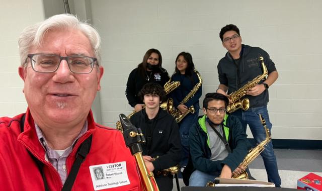Addison Trail provides music students with lessons and clinics through Young People’s Music Initiative Grant