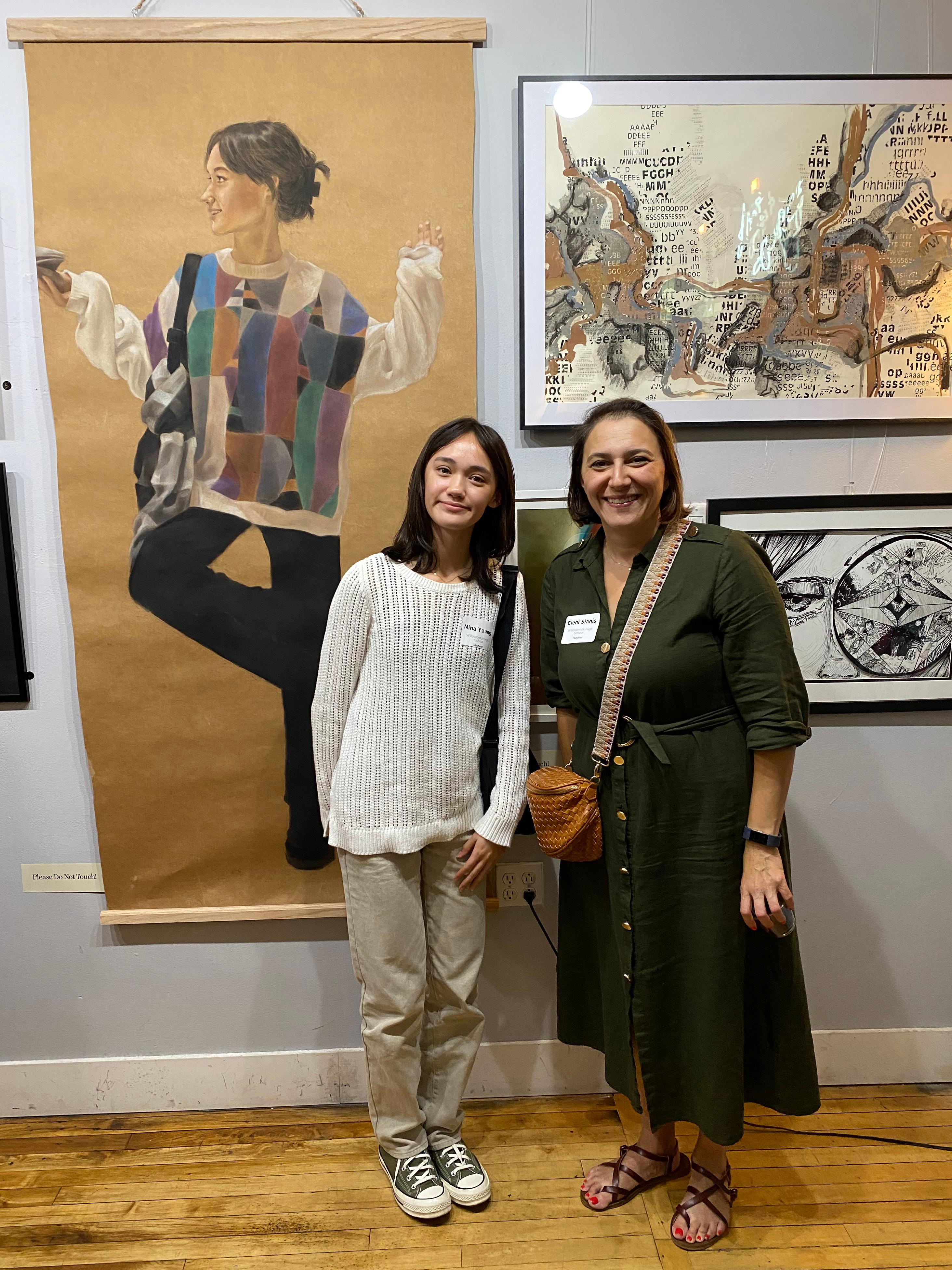 Artwork by Willowbrook teacher and student on exhibit in Chicago