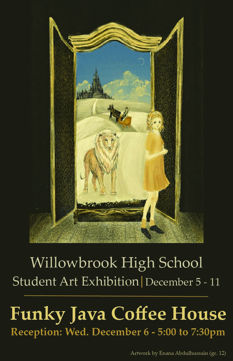 Willowbrook to host Student Art Show at Villa Park coffee house