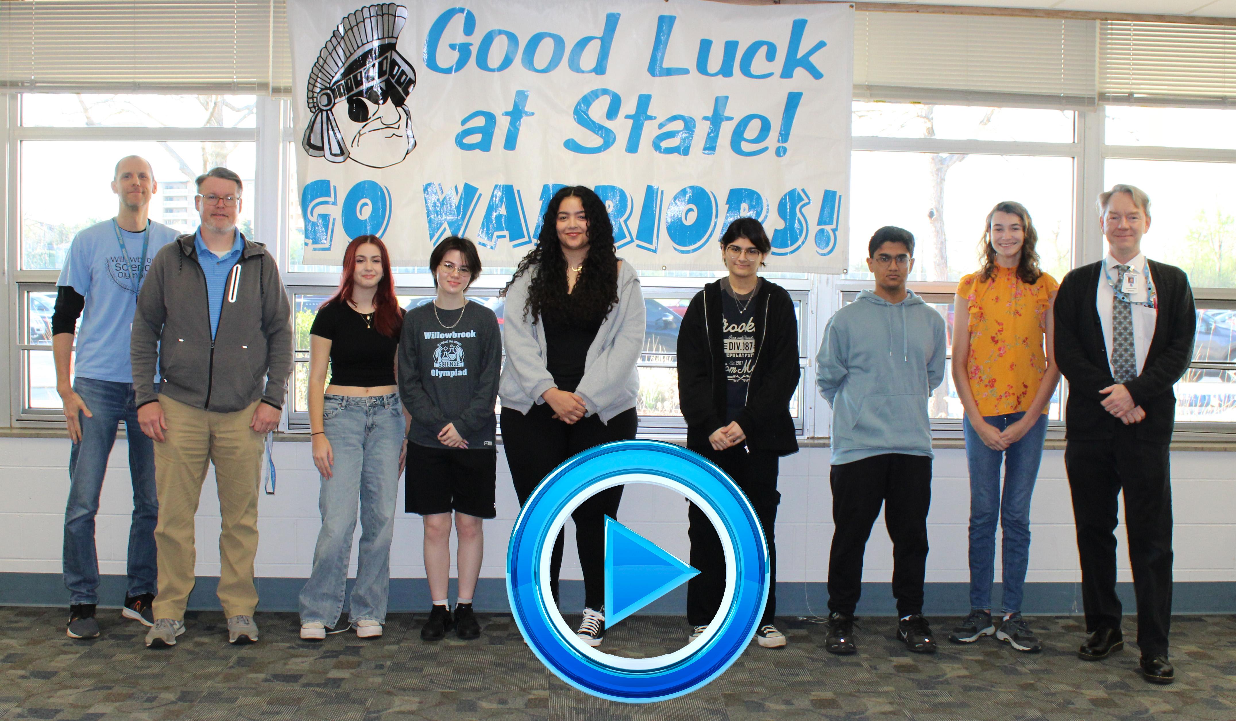 Willowbrook hosts State send-off celebration for members of Science Olympiad Team