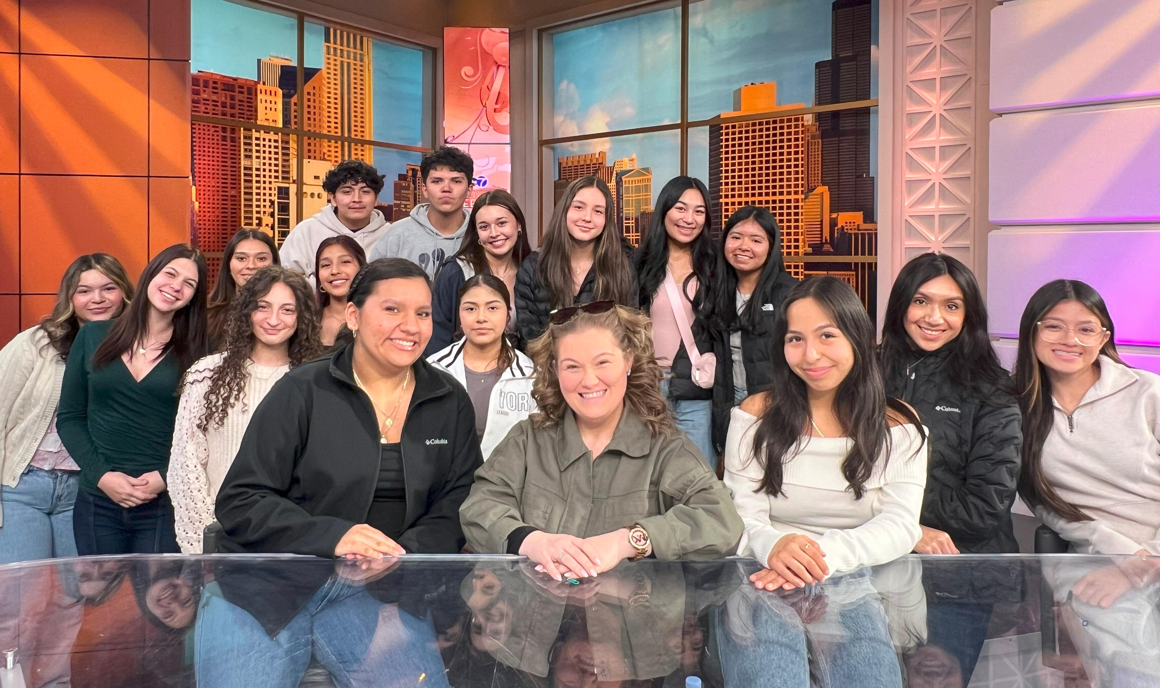 Addison Trail students visit ABC 7 Chicago: AT alumna provides behind-the-scenes tour