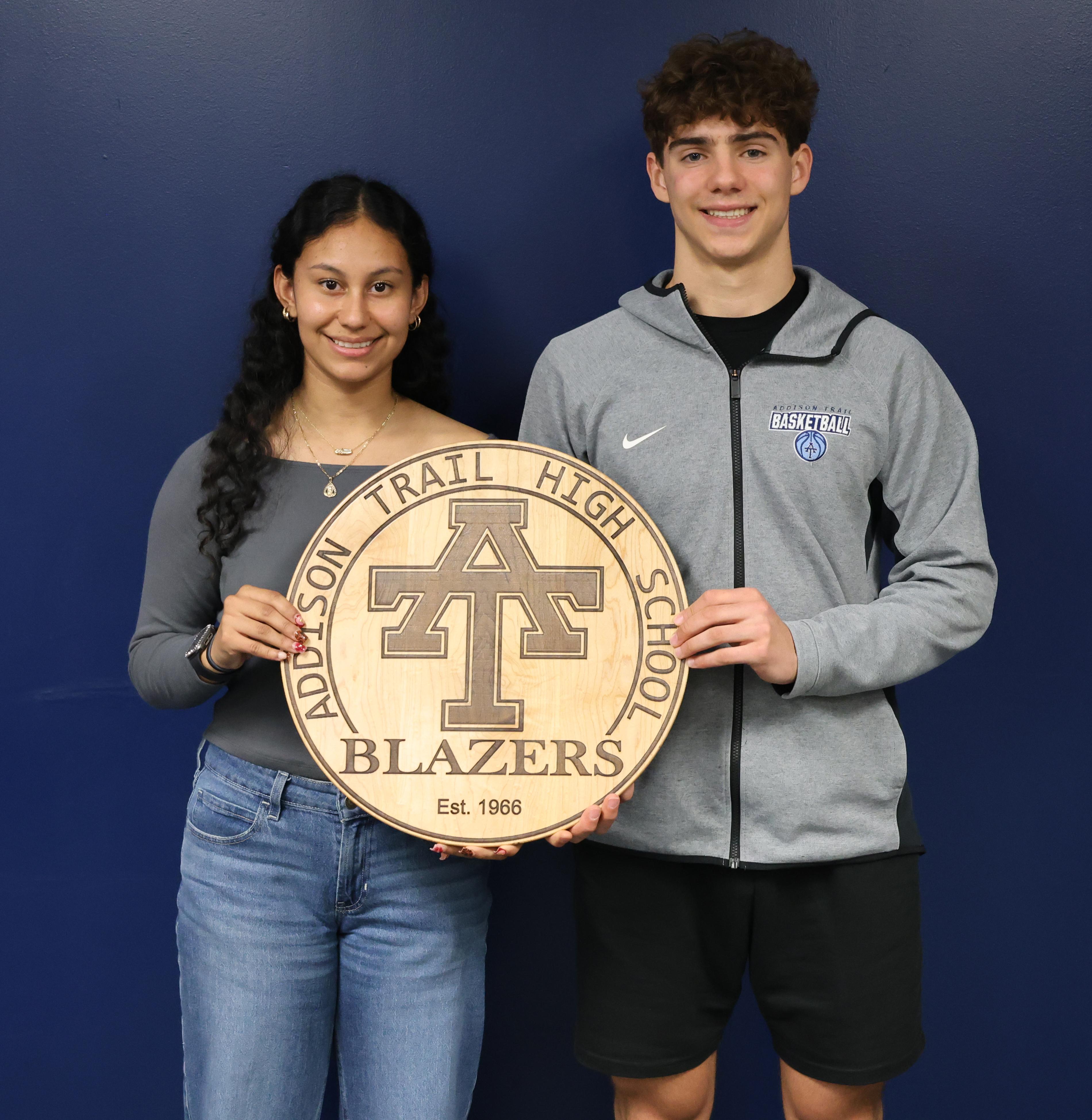 Three Addison Trail students recognized during inaugural Blazer Legacy Award presentation
