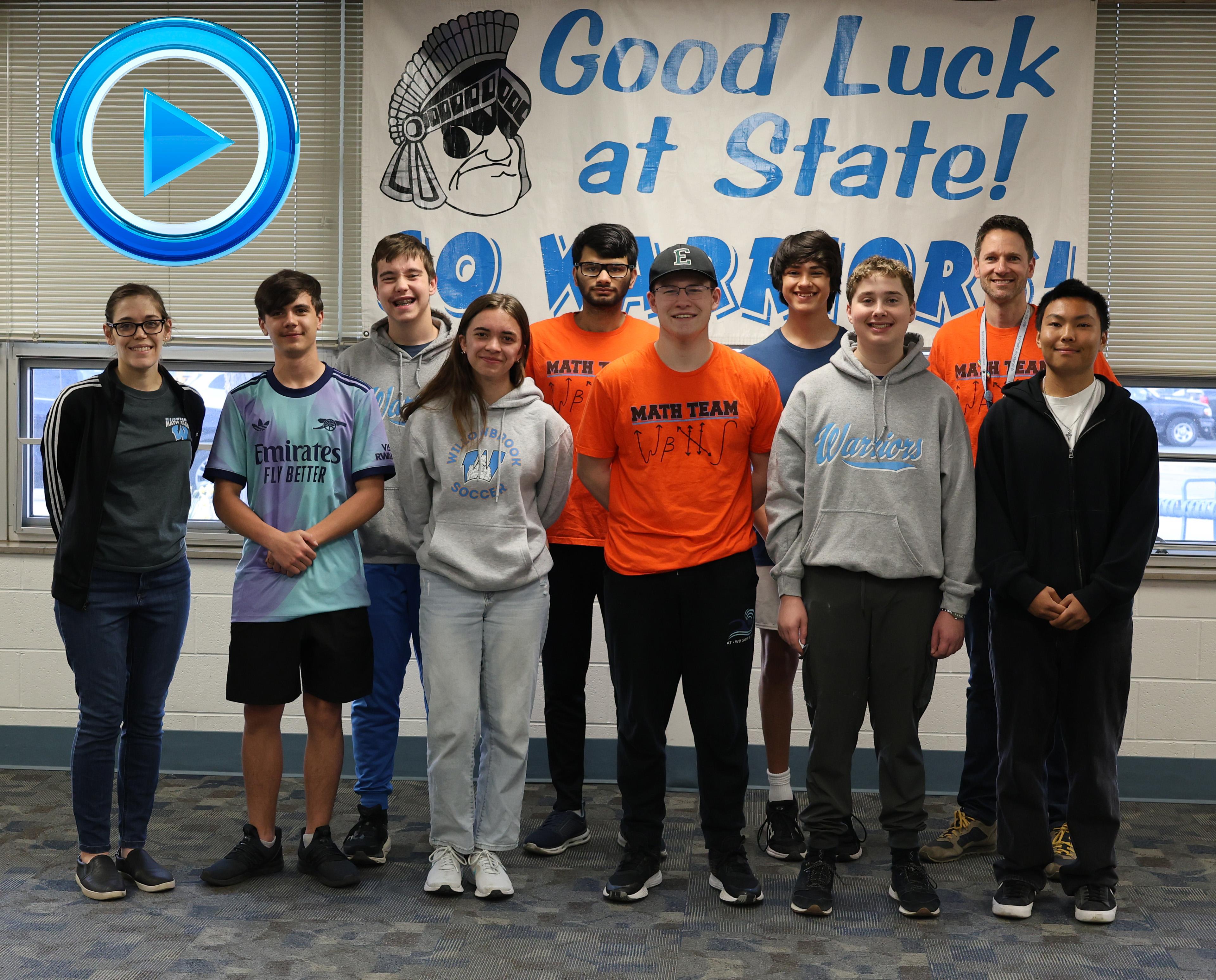 Willowbrook hosts State send-off celebration for members of Math Team