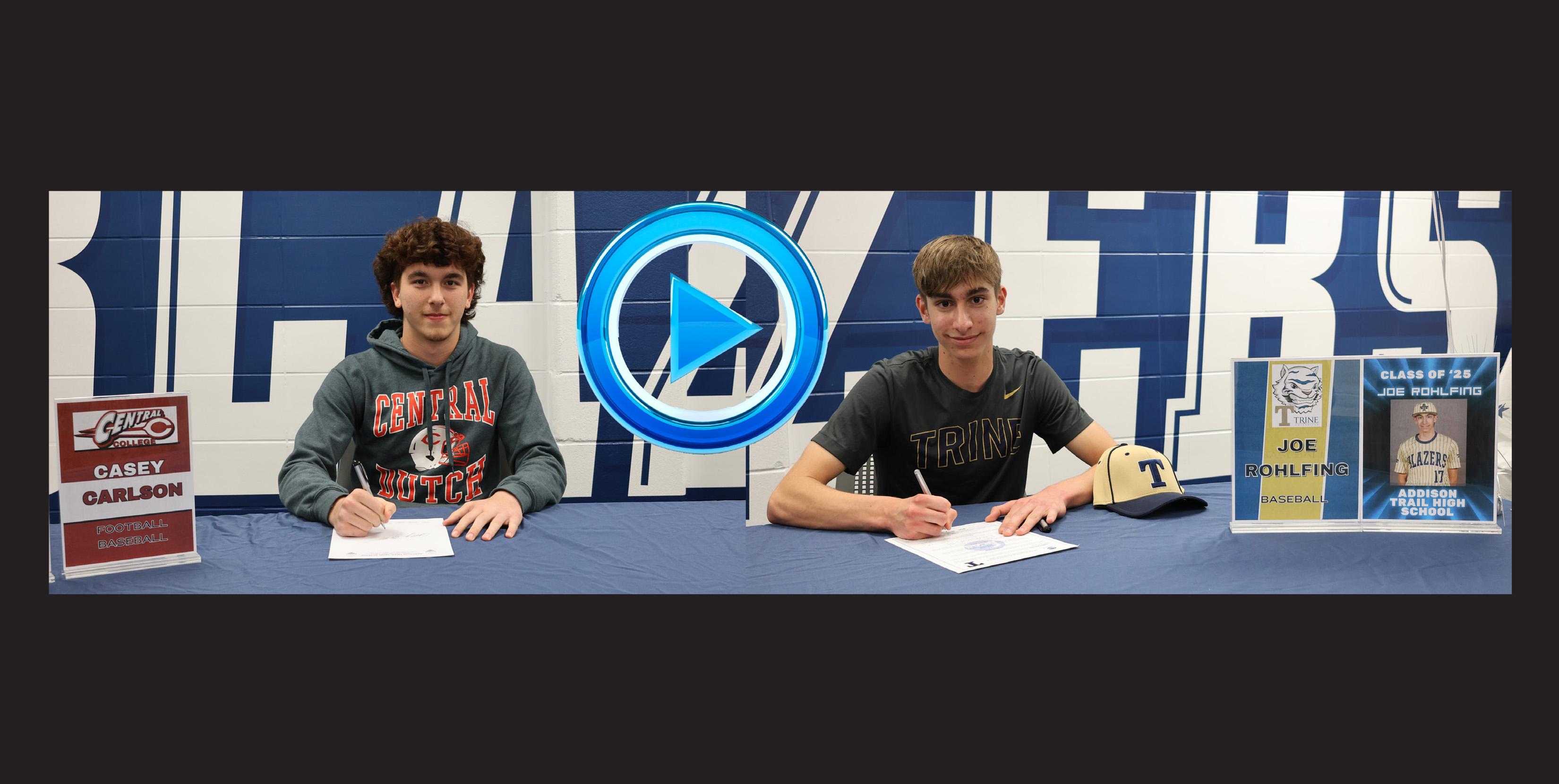 Addison Trail hosts College Signing Day for two seniors