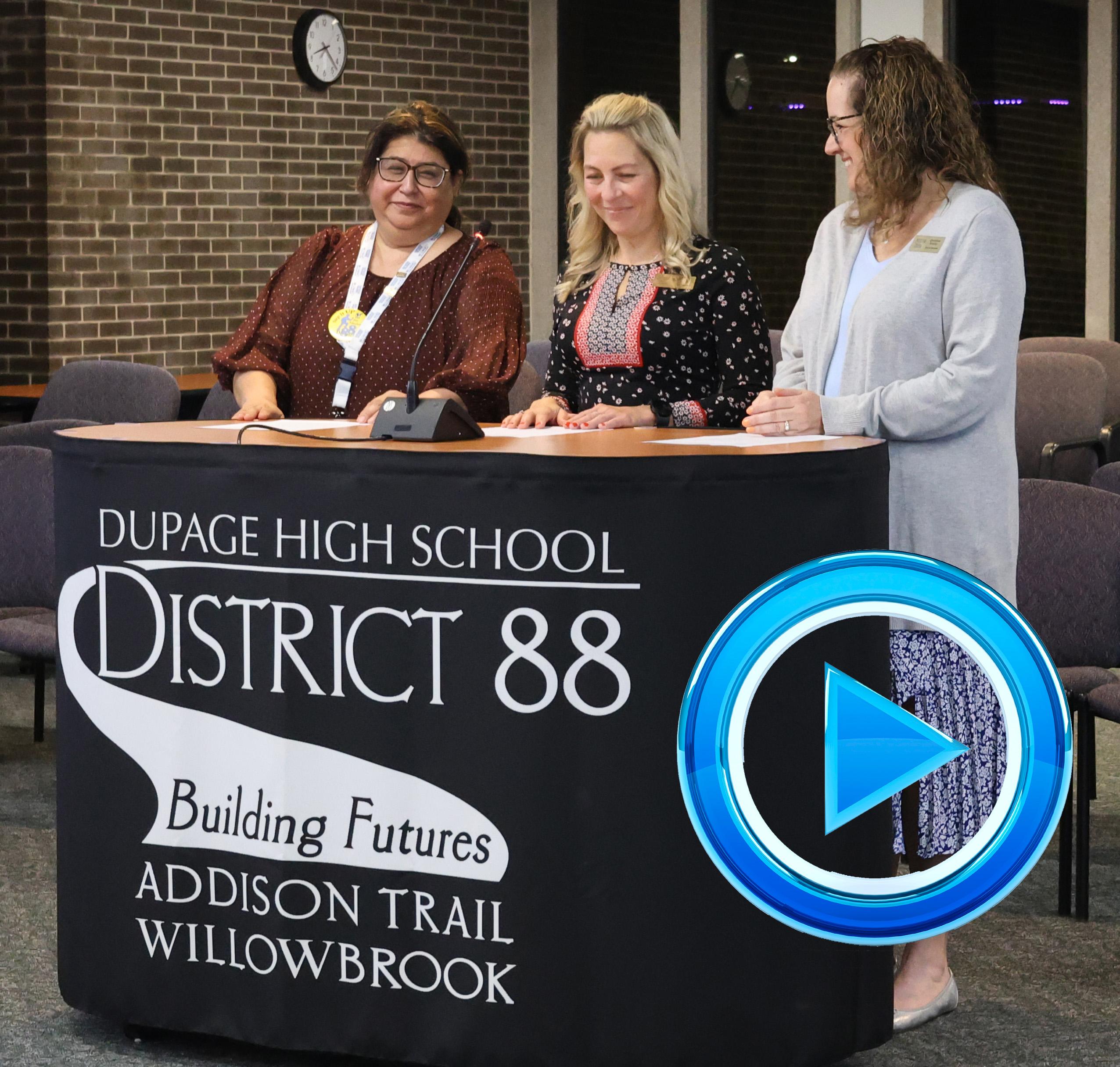 District 88 installs Board of Education members