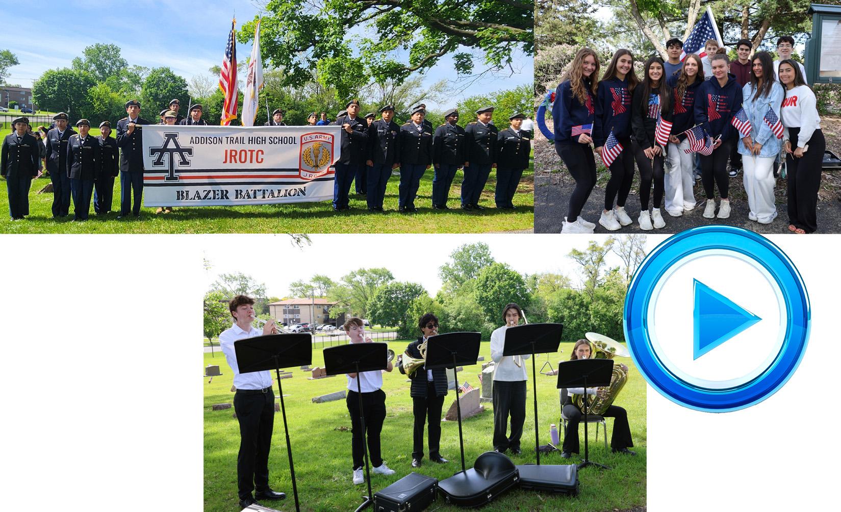 Addison Trail participates in Village of Addison Memorial Day events