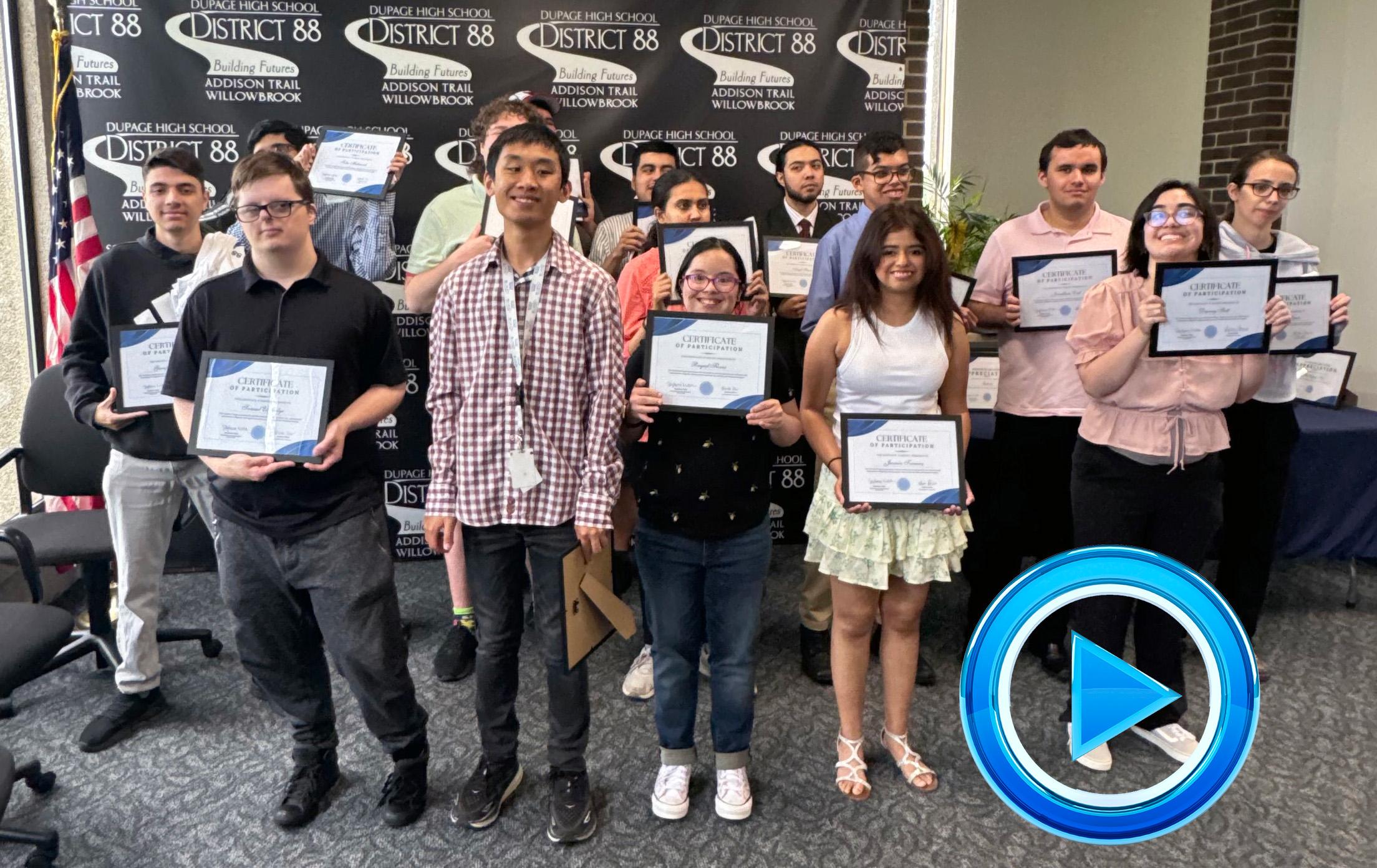 District 88 Transition Program hosts celebration to honor graduates and business partners