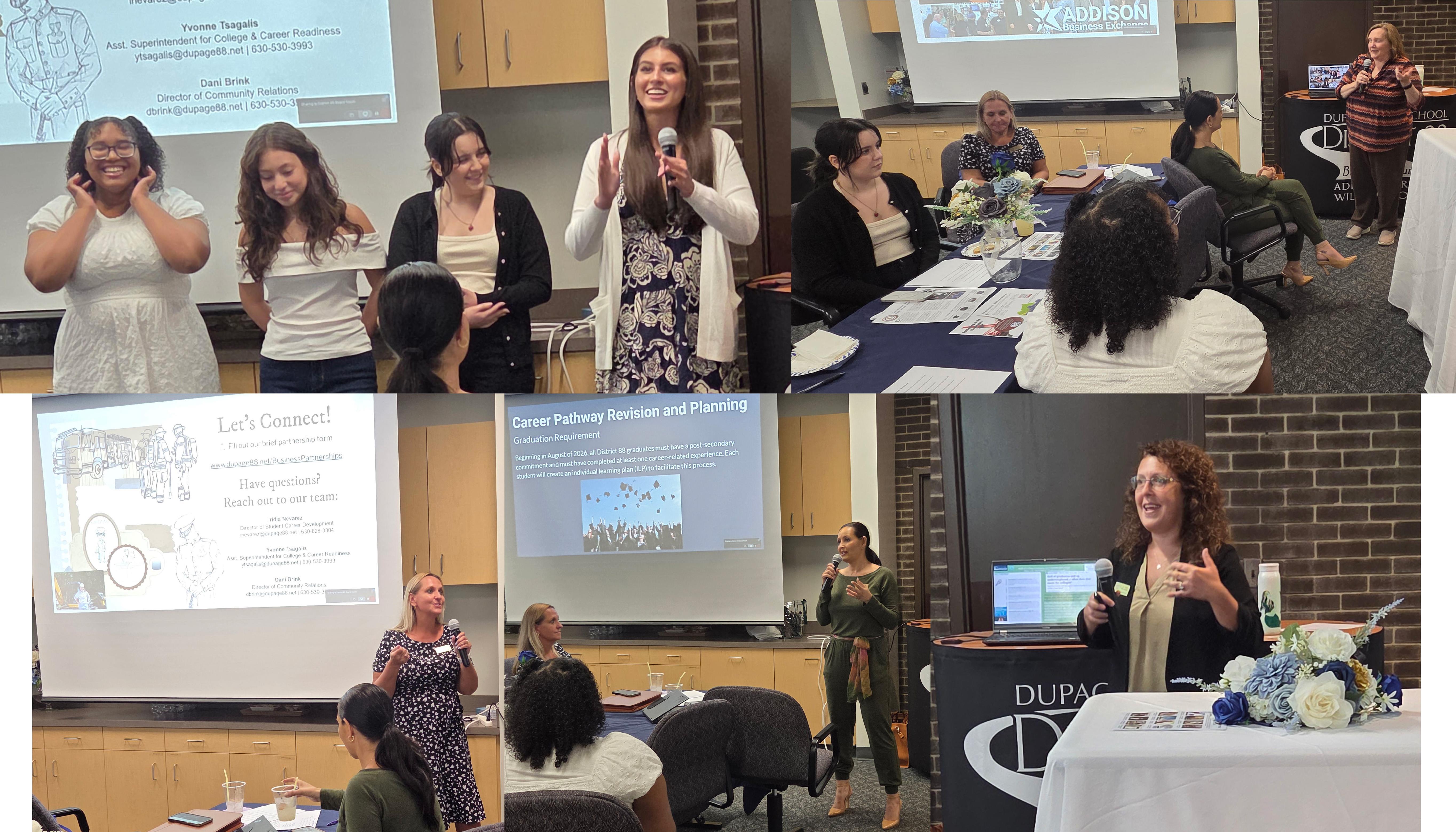 District 88 and Addison Business Exchange host Work-Based Learning Networking Event to expand/enhance partnerships to provide opportunities for students