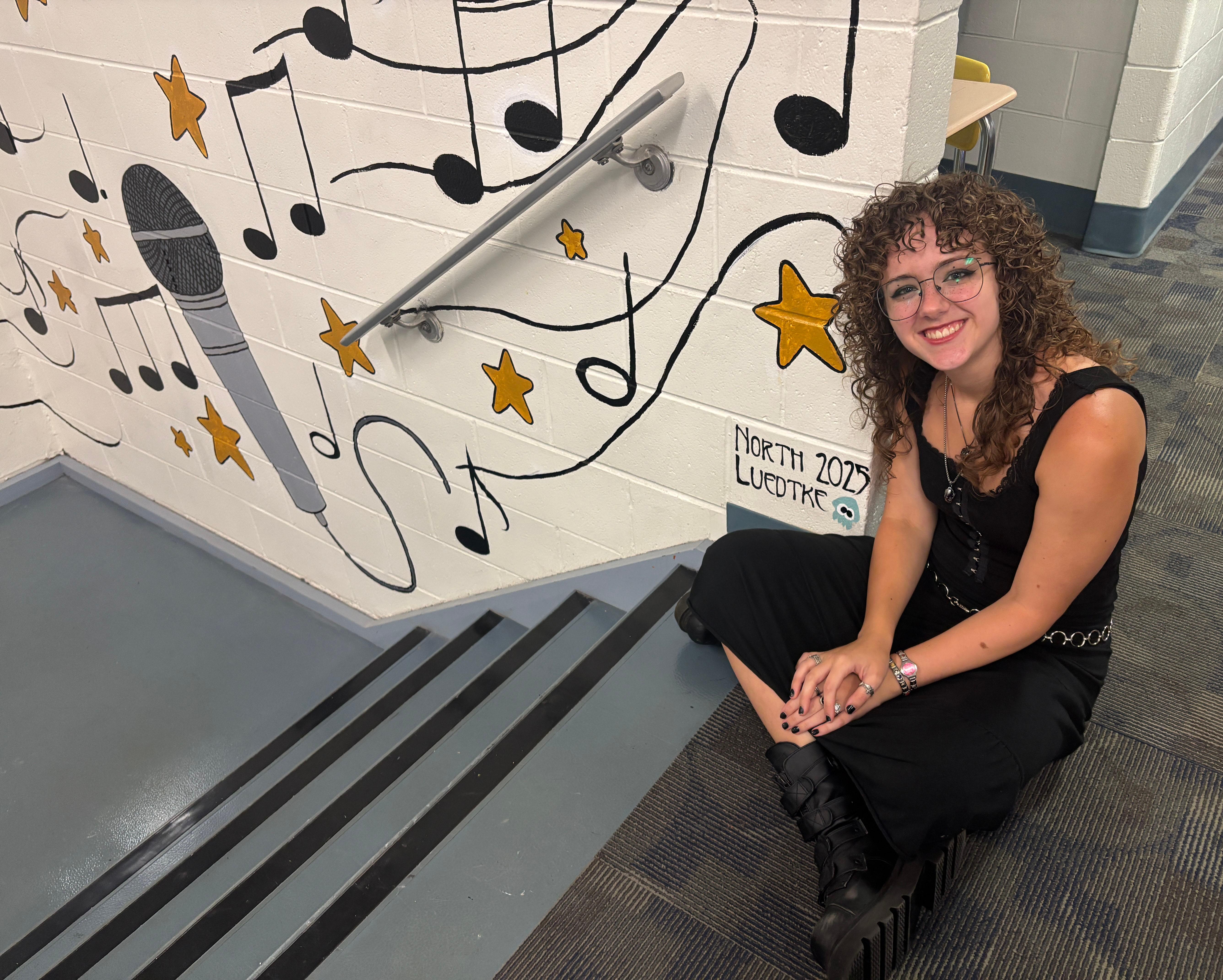 Willowbrook senior combines passion for art and music through new school mural