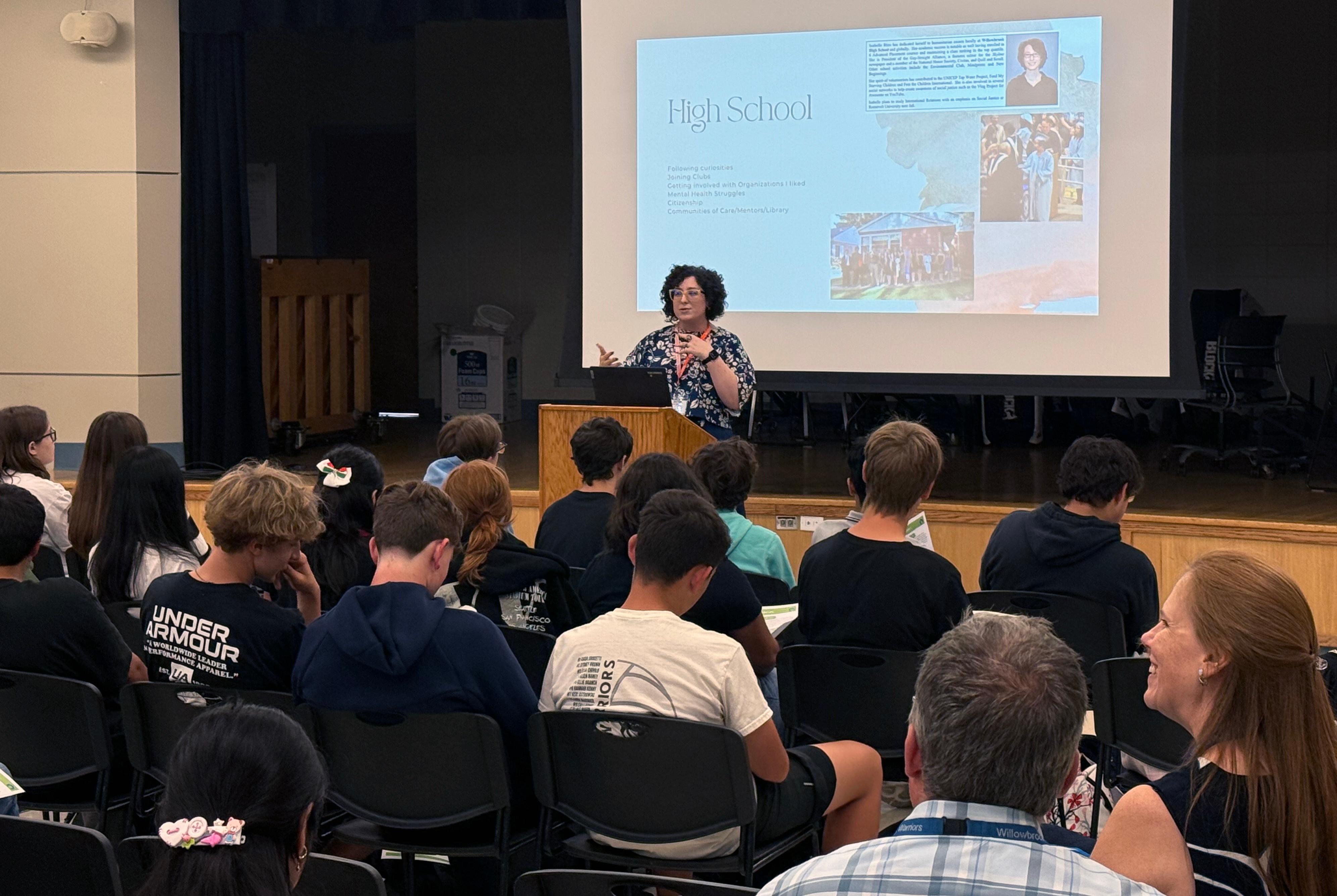 Willowbrook hosts new, future-focused speaker series to inspire students to ‘Dream. Plan. Do. – From the Halls to the Hustle’
