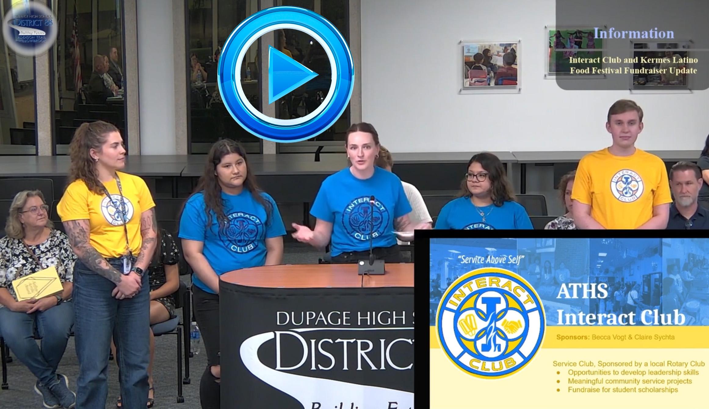 Addison Trail Interact Club invites community to attend upcoming Kermes event