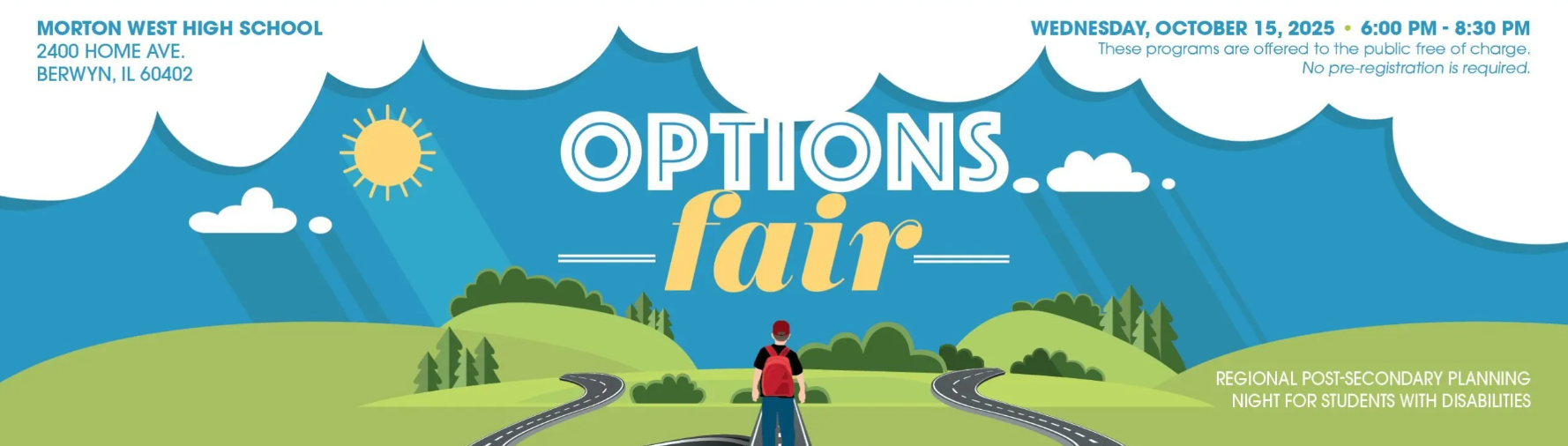 Students with special needs and their families invited to attend Options Fair to learn about postsecondary opportunities and available services