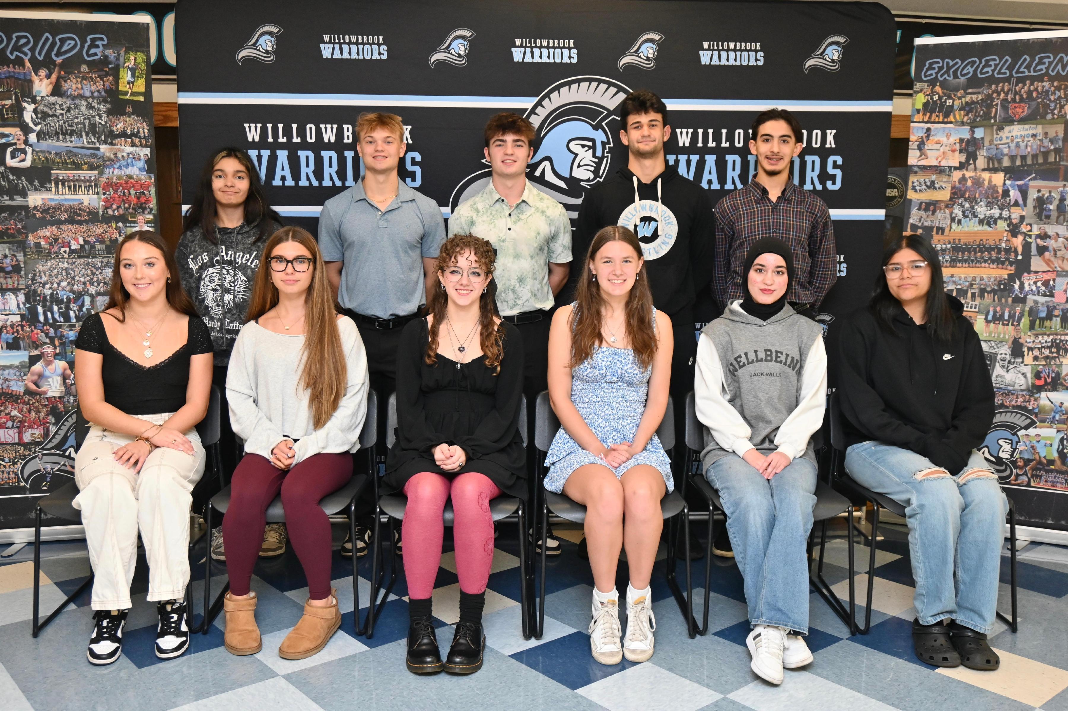 Willowbrook presents 2025-26 first-quarter Outstanding Students and Outstanding Teacher