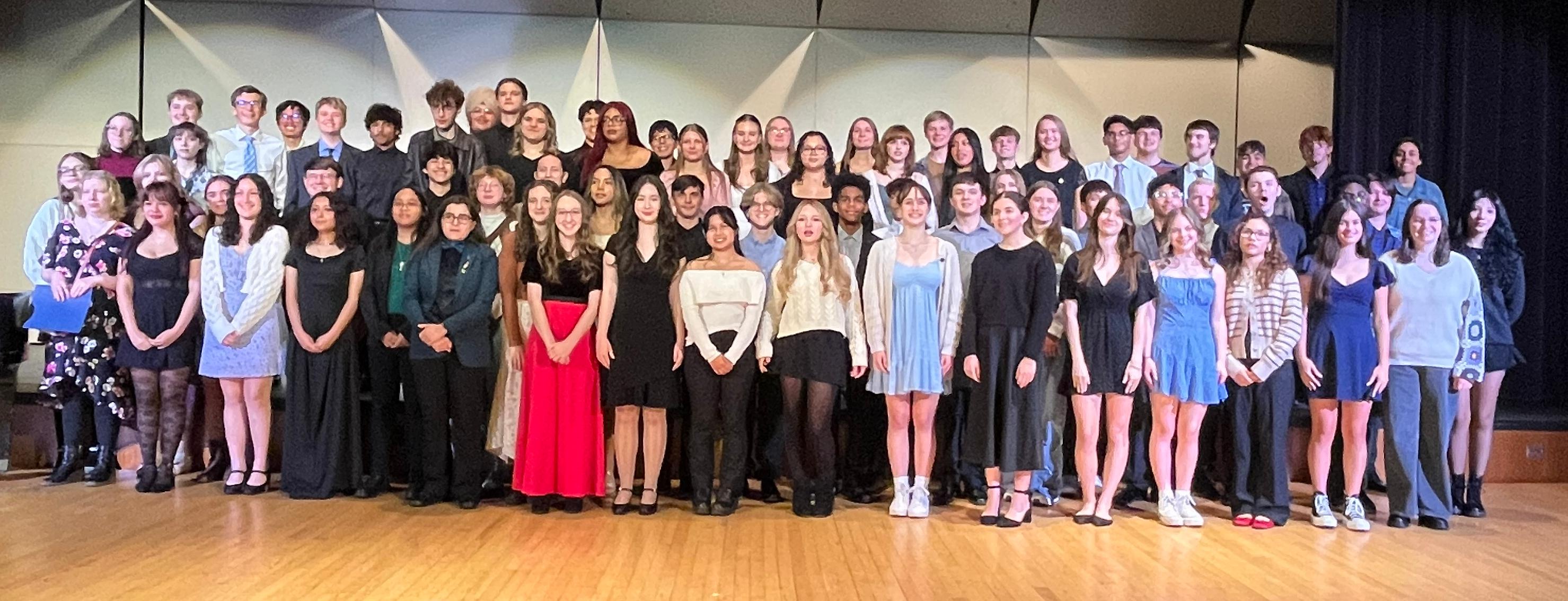 Willowbrook hosts Tri-M Honor Society induction ceremony