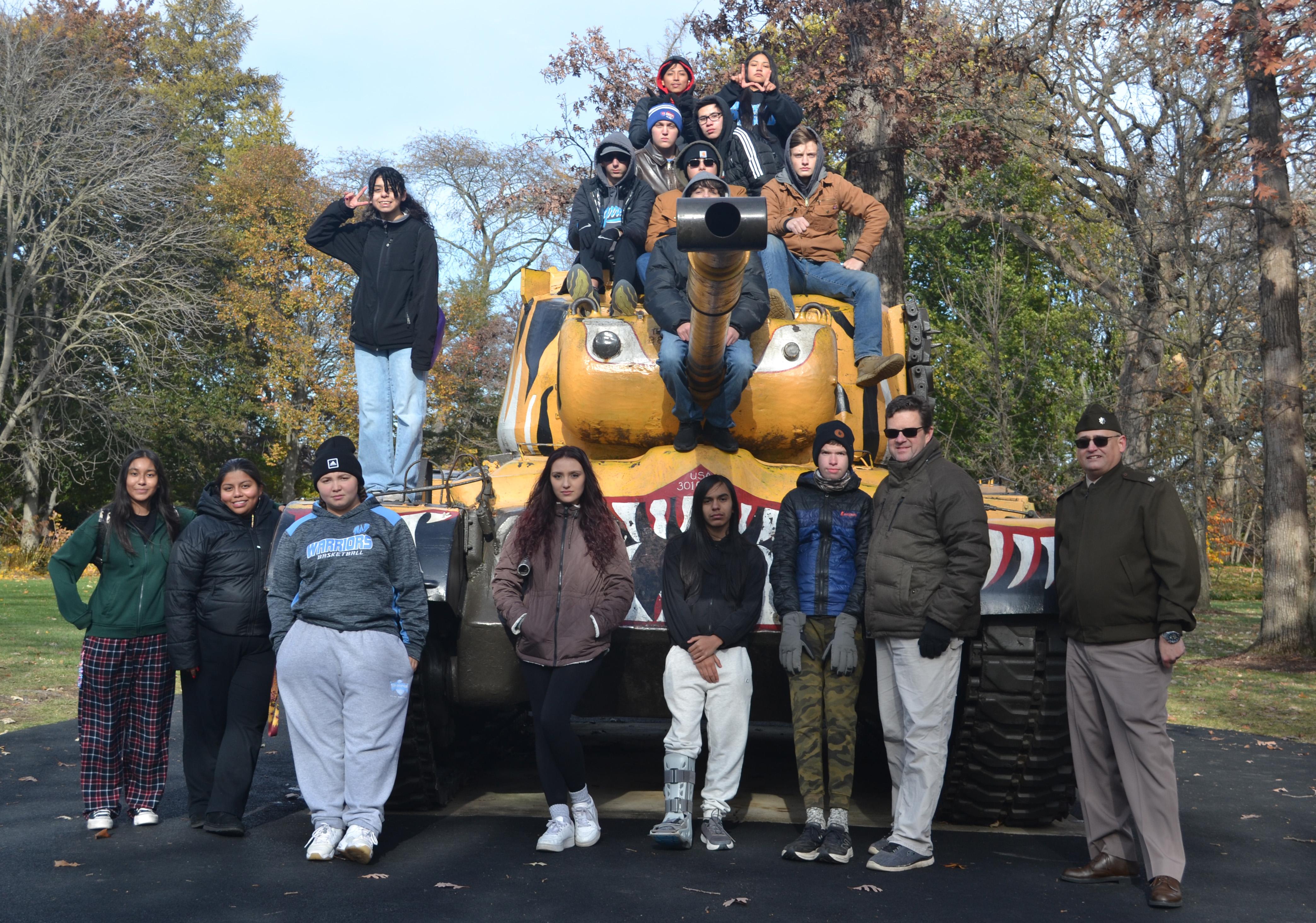 Willowbrook’s JROTC program visits Cantigny Park to recognize Veterans Day