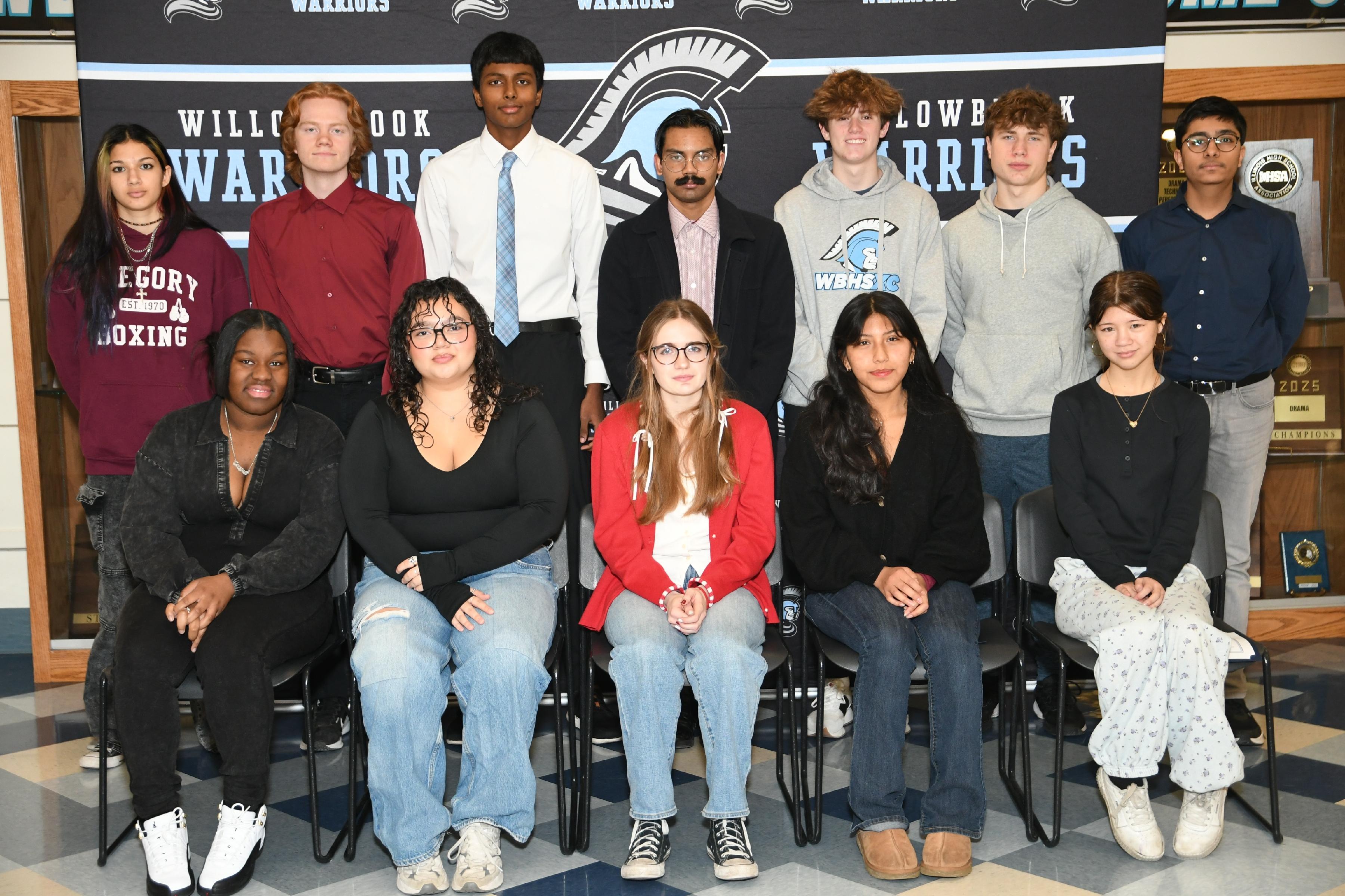 Willowbrook presents 2025-26 second-quarter Outstanding Students and Outstanding Teacher