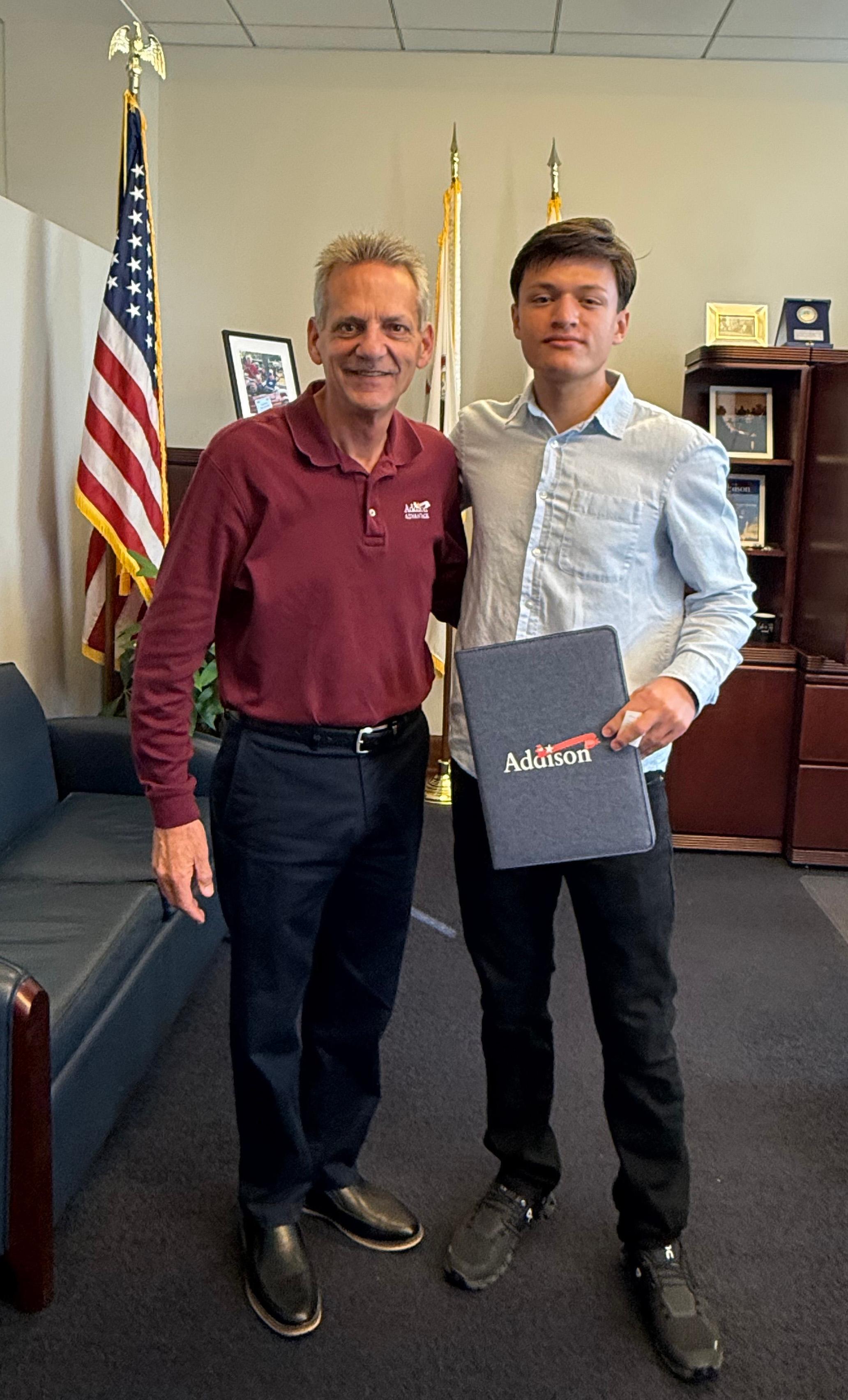 A day to remember: Addison Trail senior enjoys career-exploration experience with Village of Addison