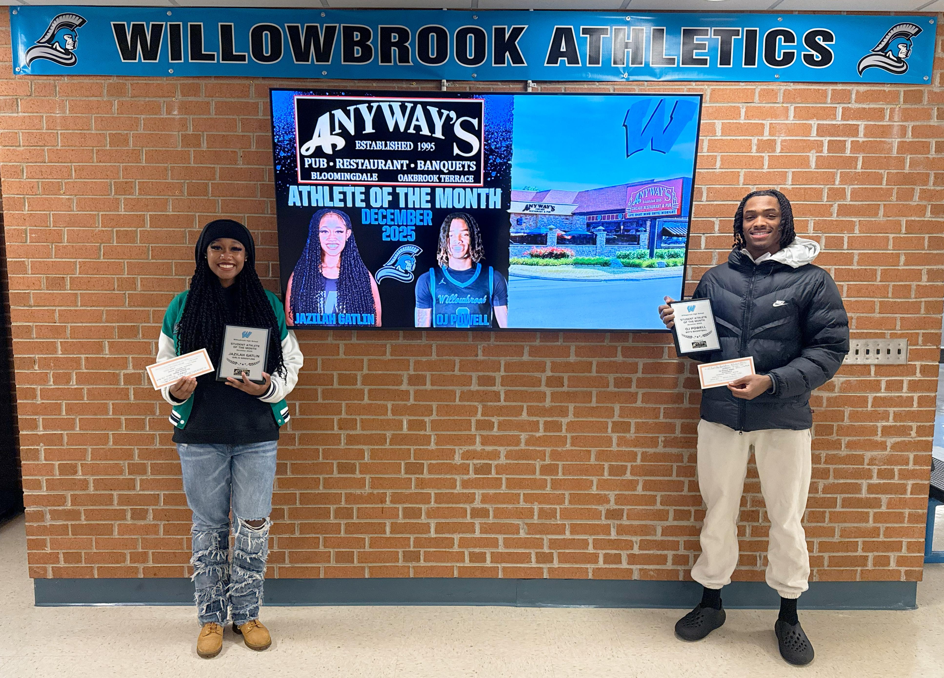 Willowbrook Athletics shares recent student-athlete successes