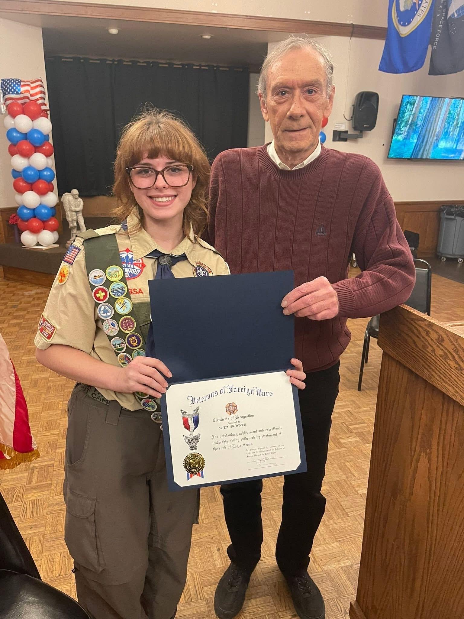 Willowbrook junior earns Eagle Scout status