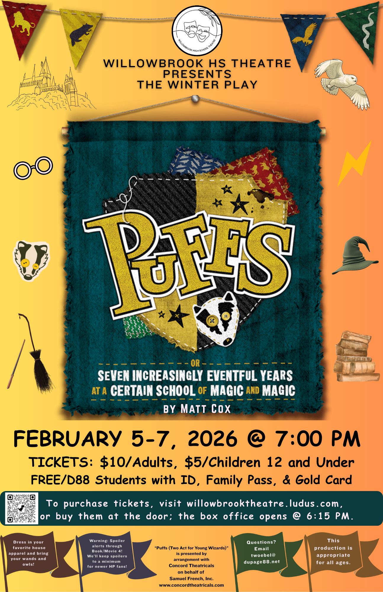 Willowbrook to present winter play, ‘Puffs’