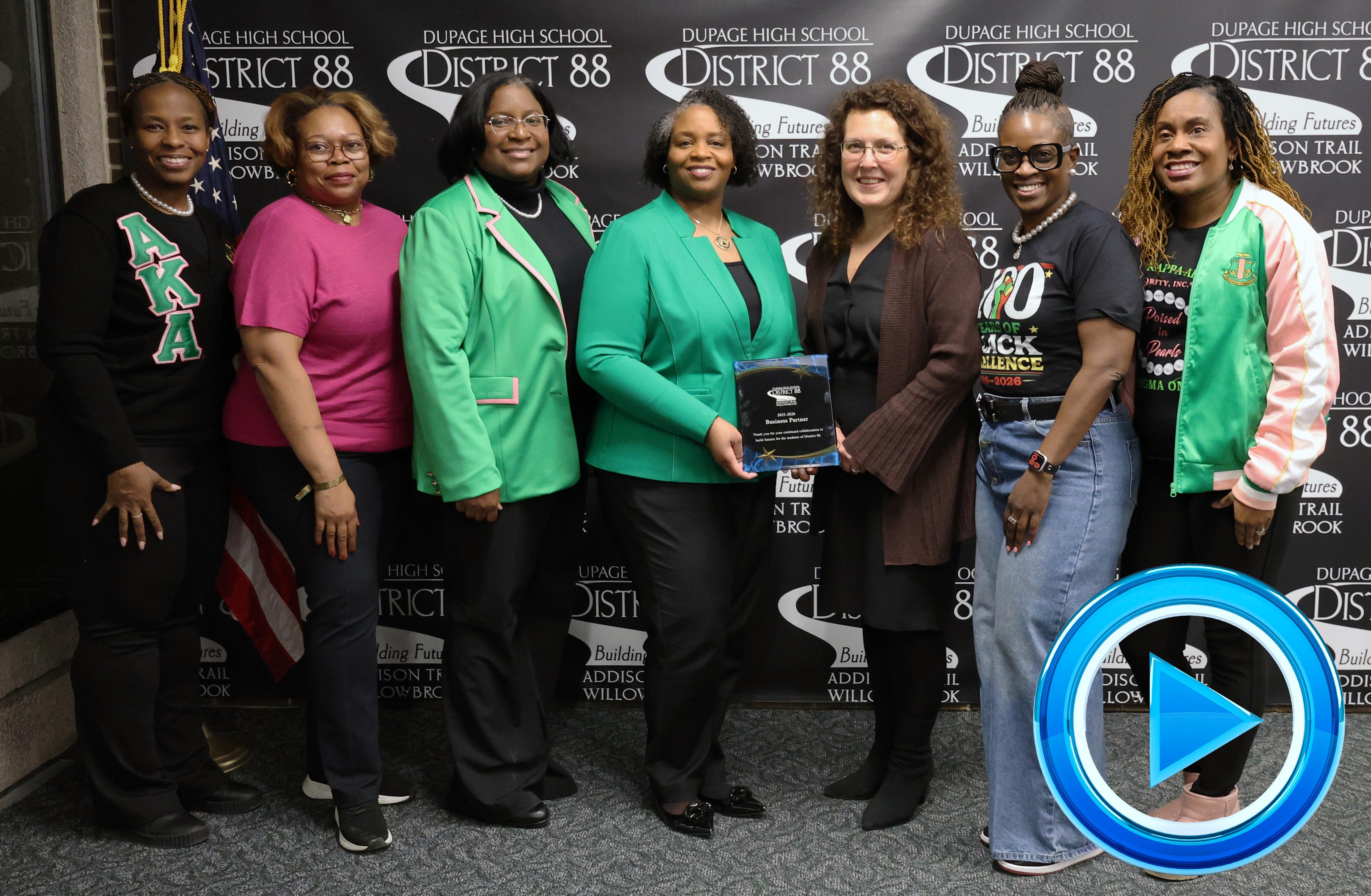 District 88 names Alpha Kappa Alpha Sorority, Incorporated Chi Sigma Omega Chapter as February Business Partner