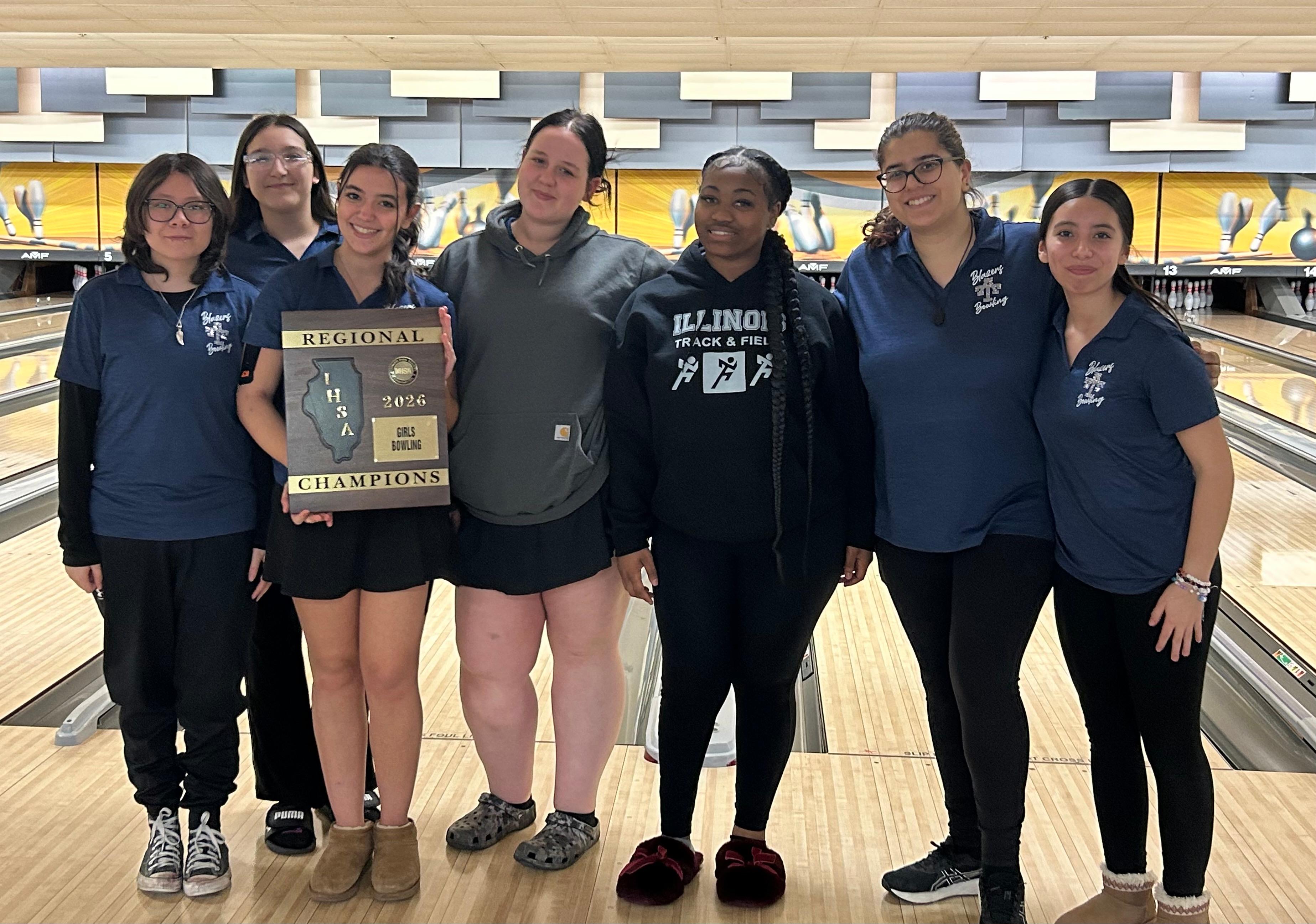Addison Trail Girls Bowling Team wins IHSA Regional Tournament 