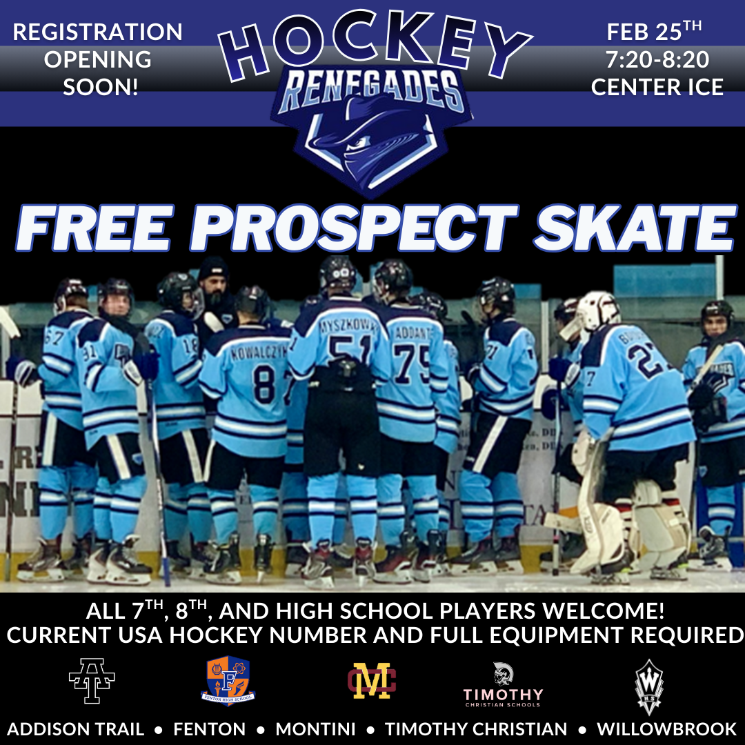 Renegades High School Hockey to host free prospect skate