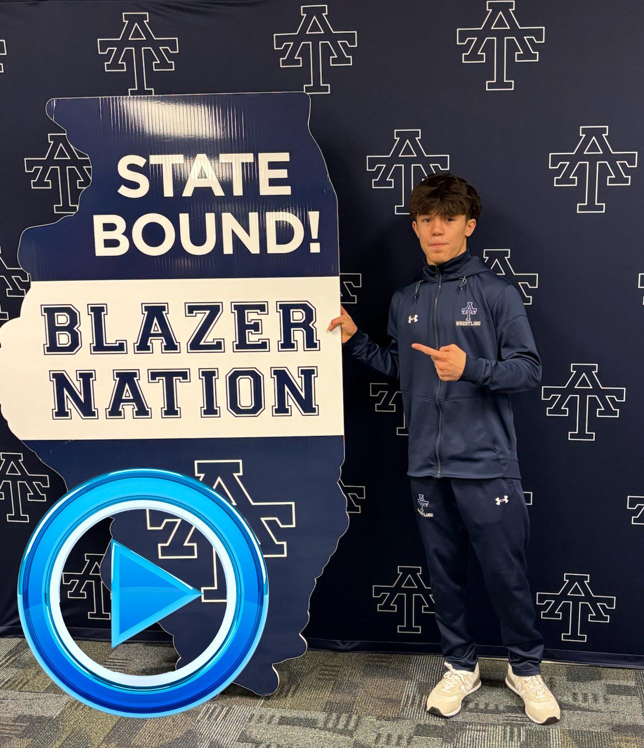 Addison Trail hosts State send-off celebration for member of Boys Wrestling Team