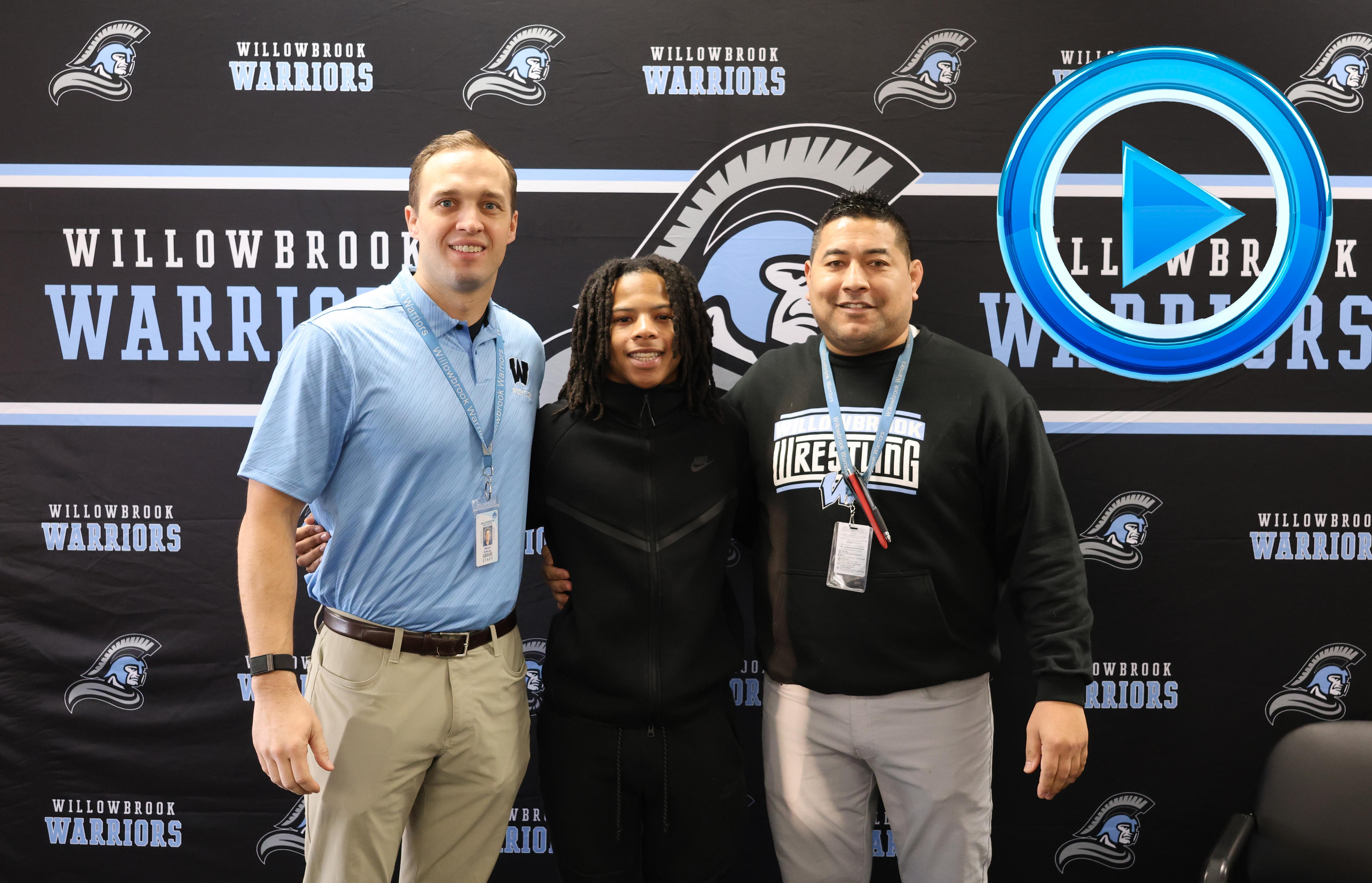 Willowbrook hosts State send-off celebration for member of Boys Wrestling Team