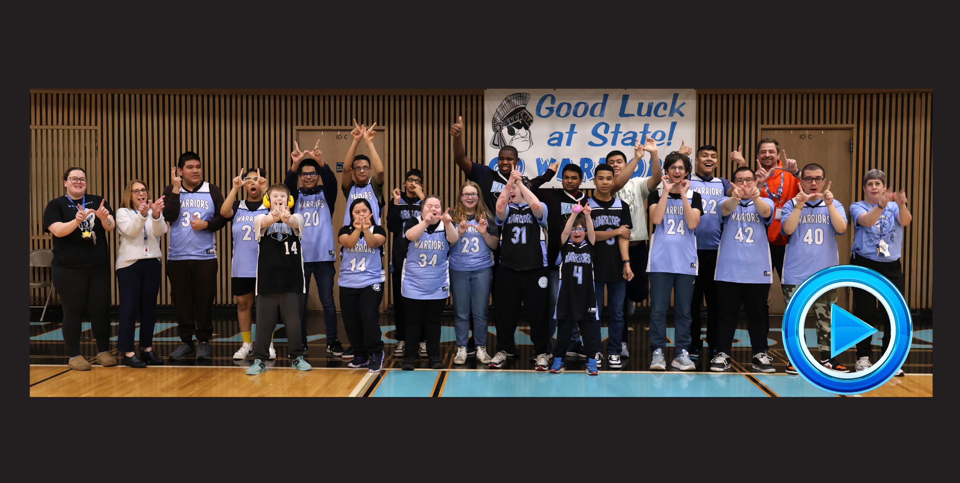 Willowbrook hosts State send-off celebration for Special Olympics Basketball Team