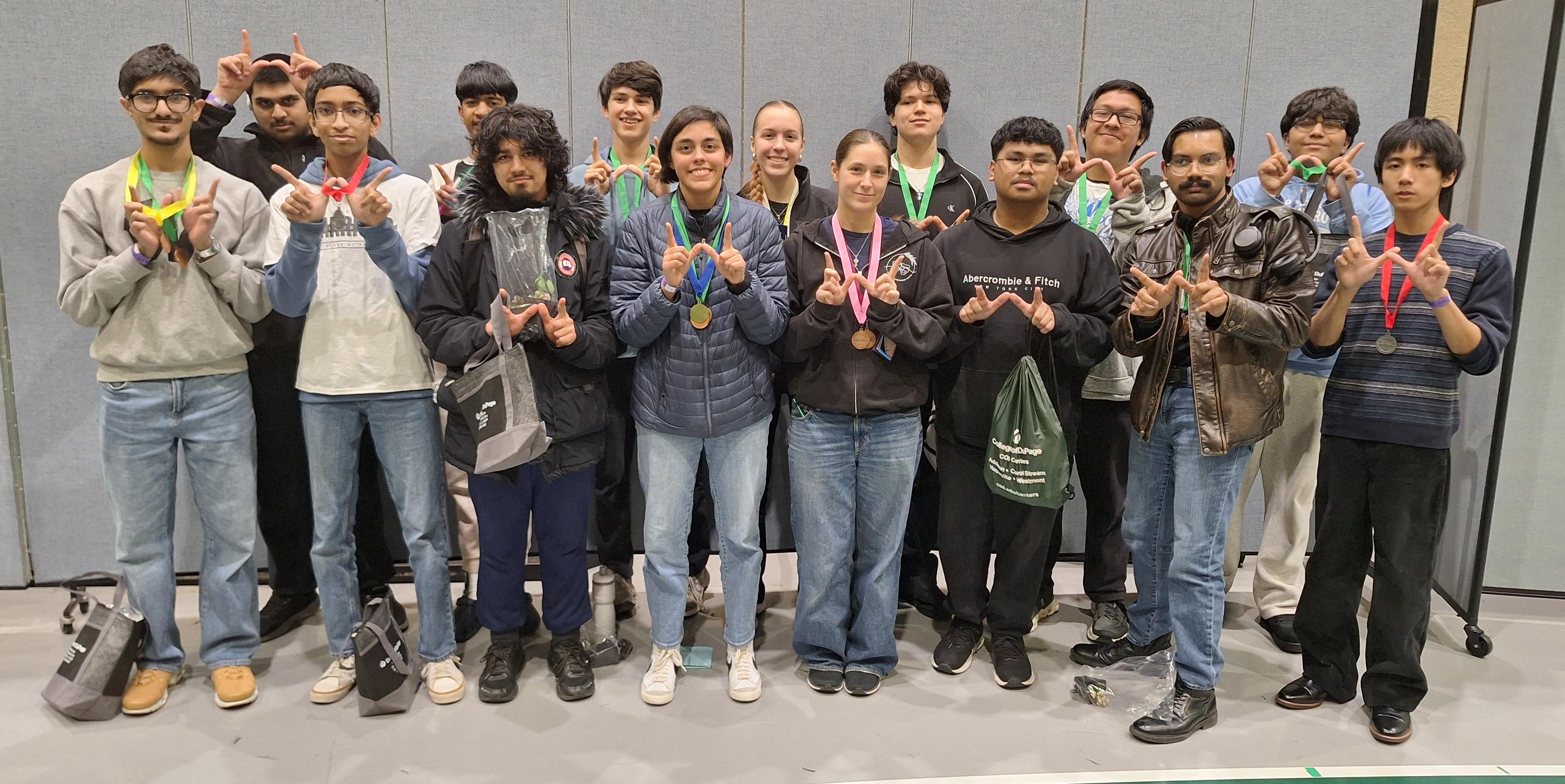 Willowbrook Science Olympiad Team earns awards at Illinois Science Olympiad College of DuPage Regional Competition 