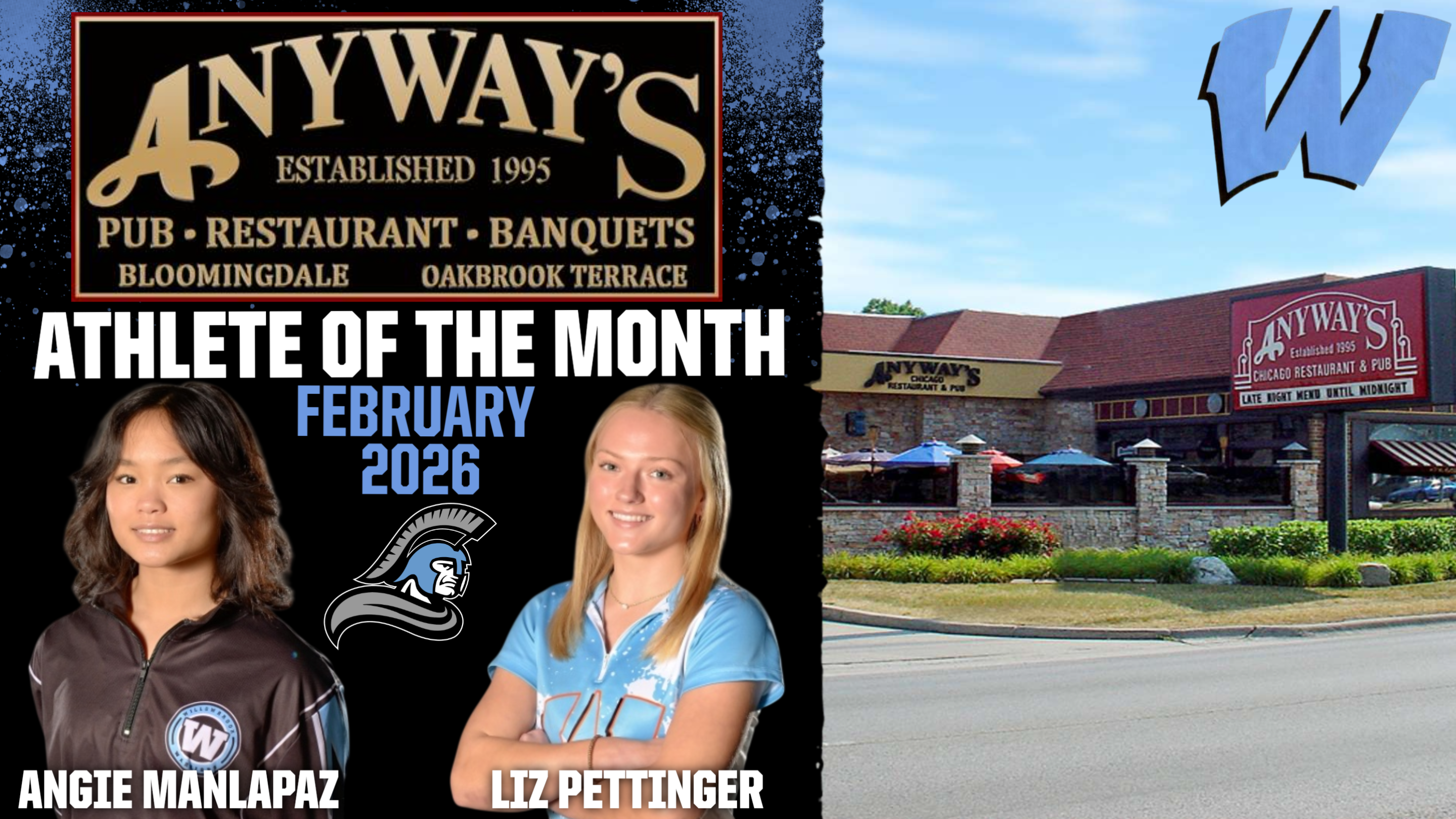 Willowbrook Athletics names February Anyway’s Athletes of the Month